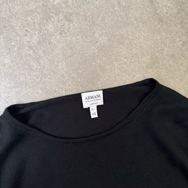 Armani Collezioni Knit Jumper Black Men's M