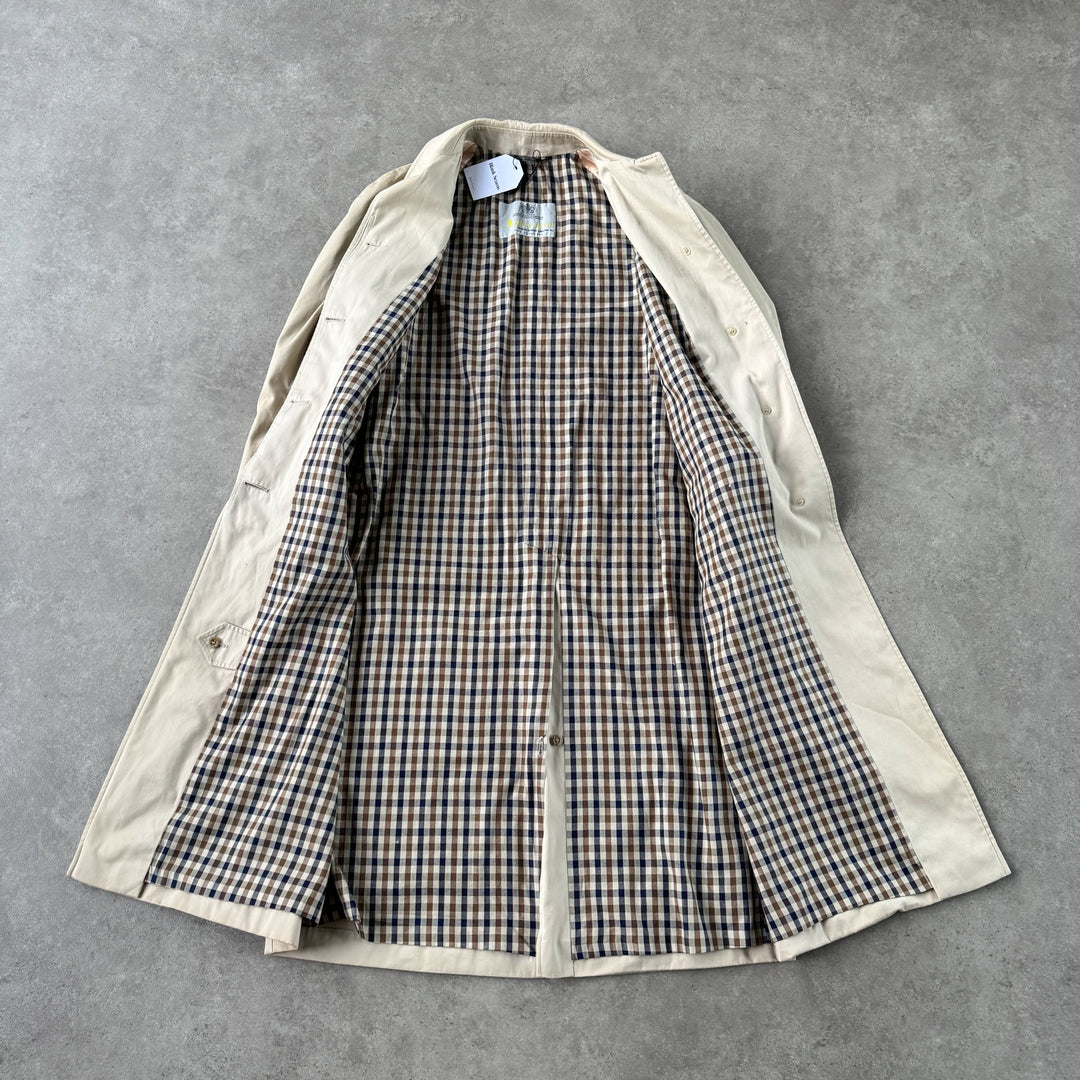 Aquascutum Trench Coat Beige Women's UK 10