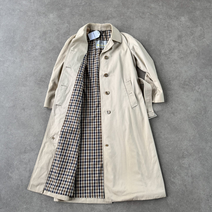 Aquascutum Trench Coat Beige Women's UK 10