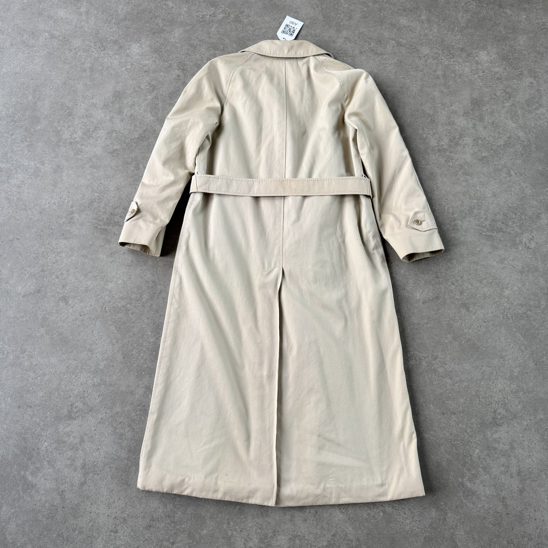 Aquascutum Trench Coat Beige Women's UK 10