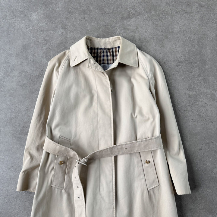 Aquascutum Trench Coat Beige Women's UK 10