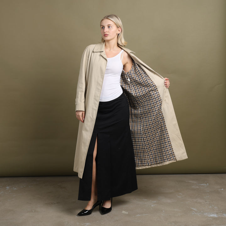 Aquascutum Trench Coat Beige Women's UK 10