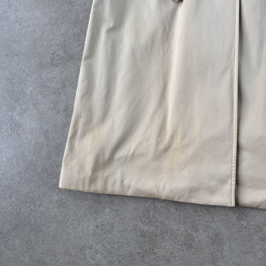 Aquascutum Trench Coat Beige Women's UK 10