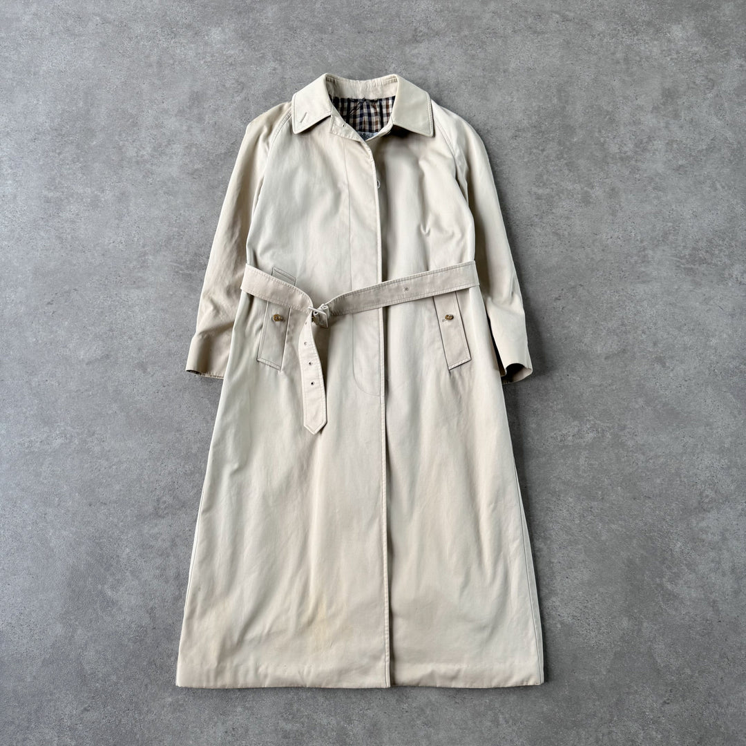 Aquascutum Trench Coat Beige Women's UK 10