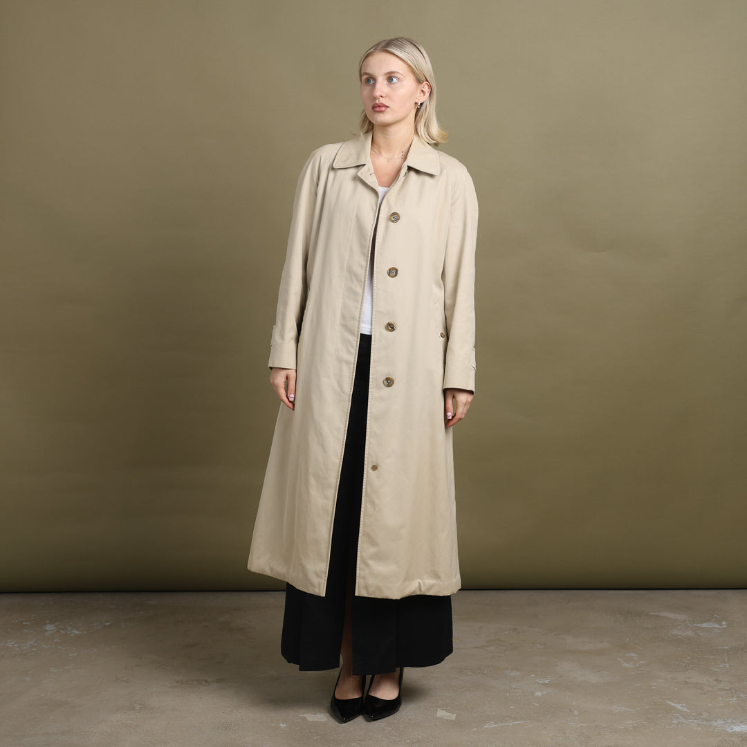 Aquascutum Trench Coat Beige Women's UK 10