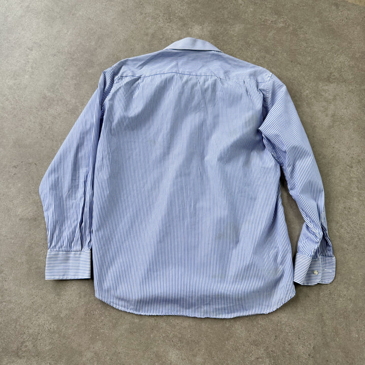 Valentino Dress Shirt Blue & White Men's M
