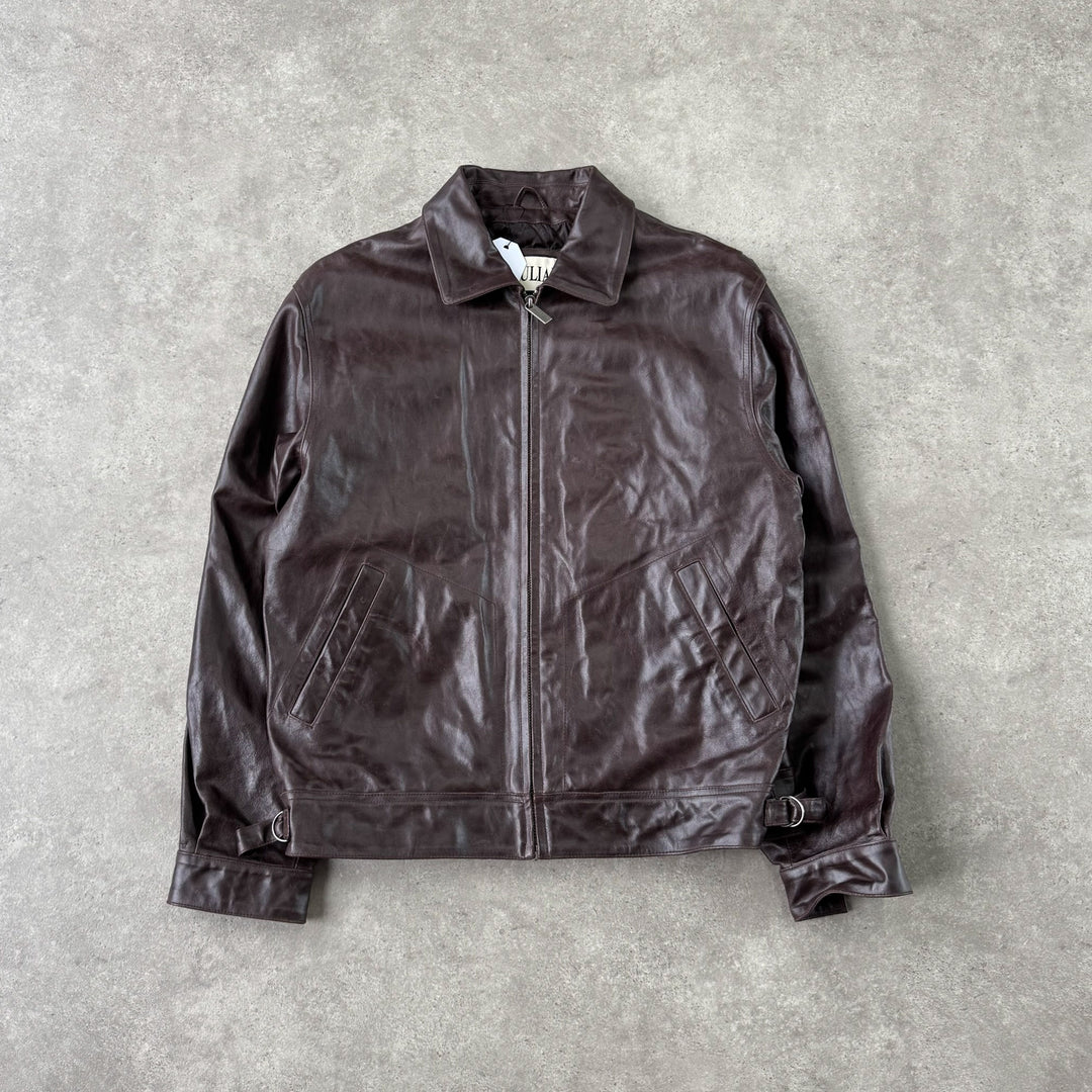 Wilson's Leather Bomber Jacket Brown Men's L