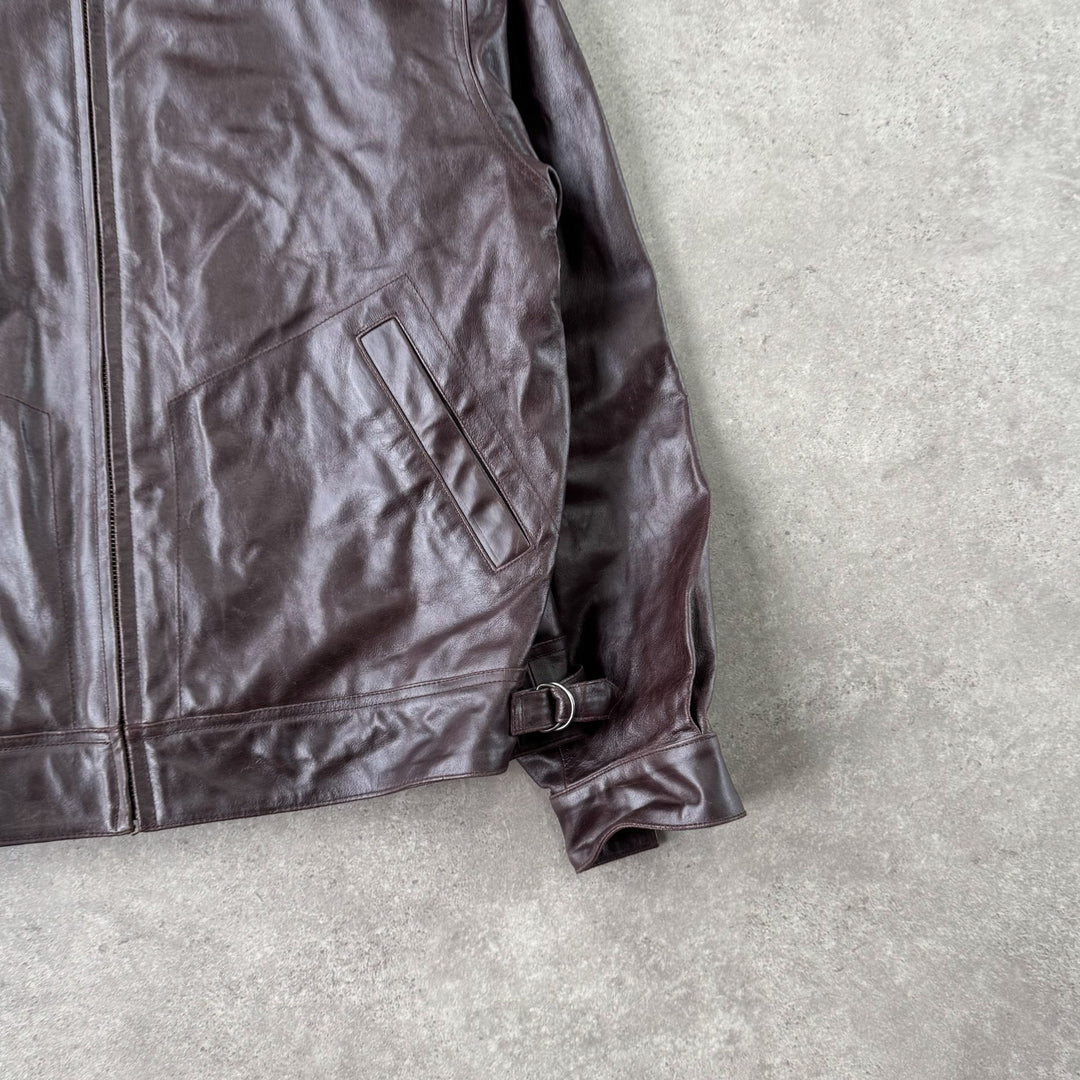 Wilson's Leather Bomber Jacket Brown Men's L