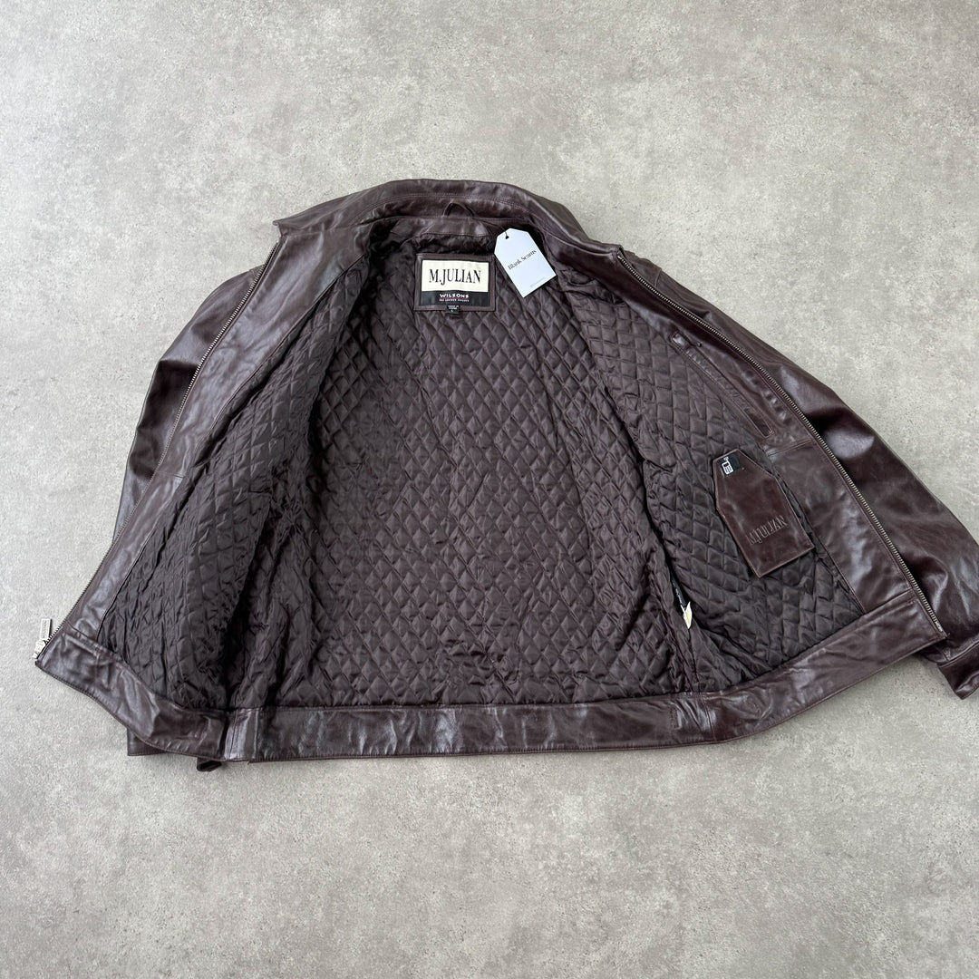 Wilson's Leather Bomber Jacket Brown Men's L