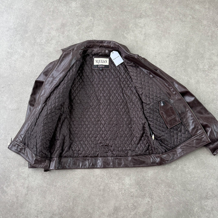 Wilson's Leather Bomber Jacket Brown Men's L