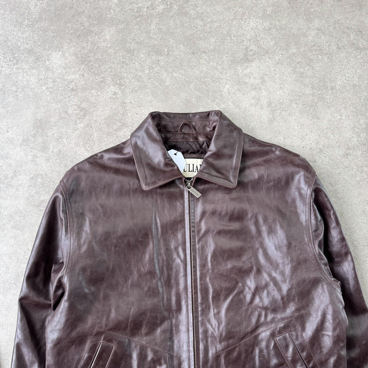 Wilson's Leather Bomber Jacket Brown Men's L