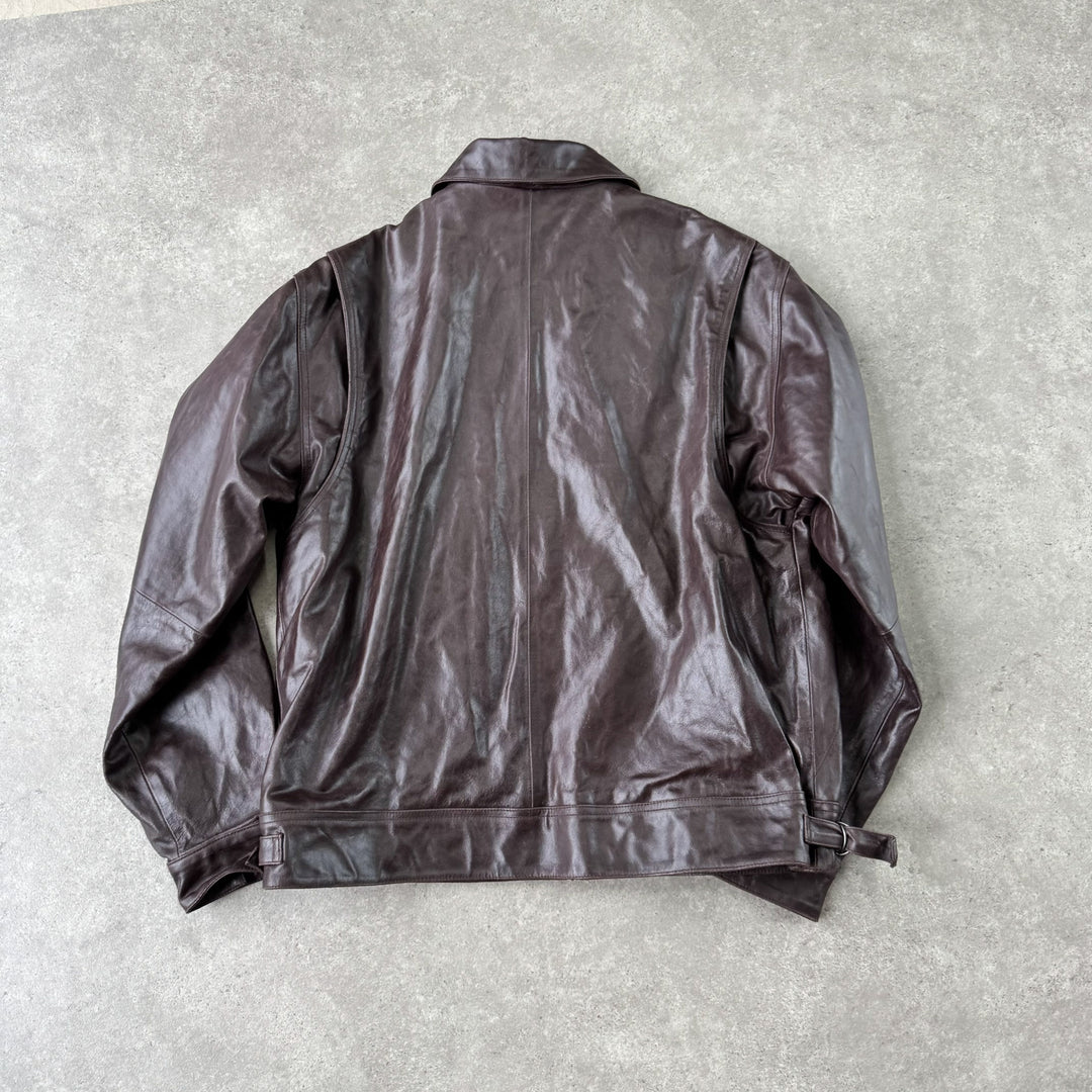 Wilson's Leather Bomber Jacket Brown Men's L