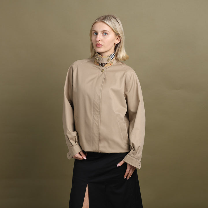 Burberry's Harrington Jacket Beige Women's UK 12