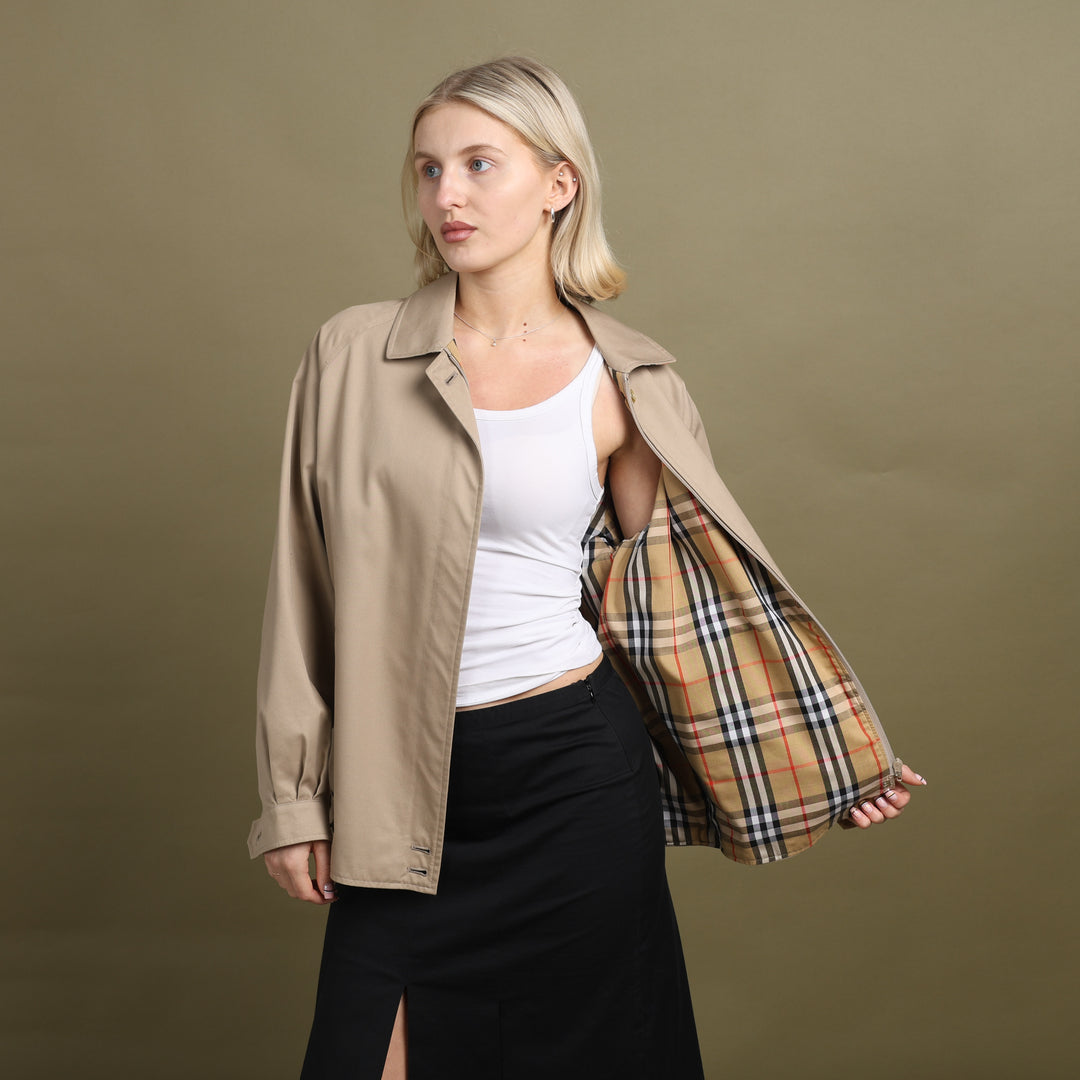 Burberry's Harrington Jacket Beige Women's UK 12
