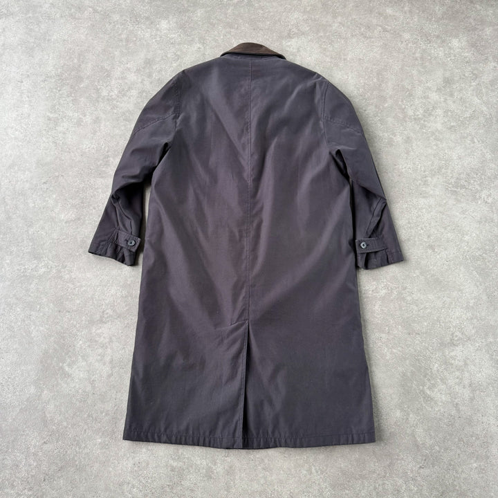 Balmain Overcoat Black & Brown Men's L