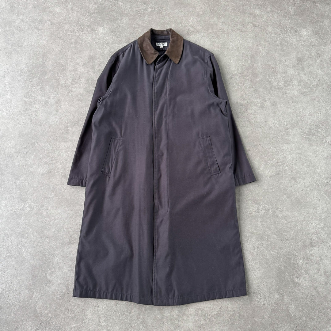 Balmain Overcoat Black & Brown Men's L