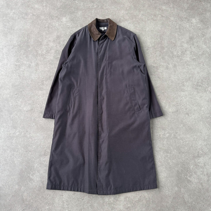 Balmain Overcoat Black & Brown Men's L