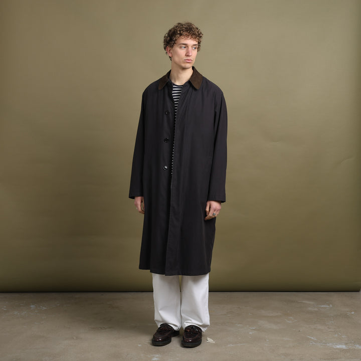 Balmain Overcoat Black & Brown Men's L