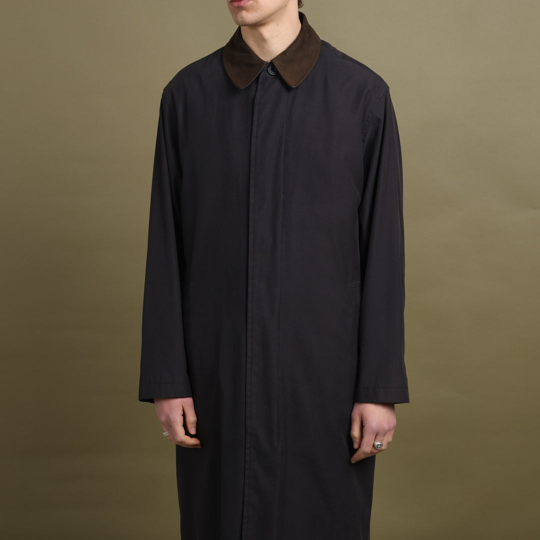 Balmain Overcoat Black & Brown Men's L