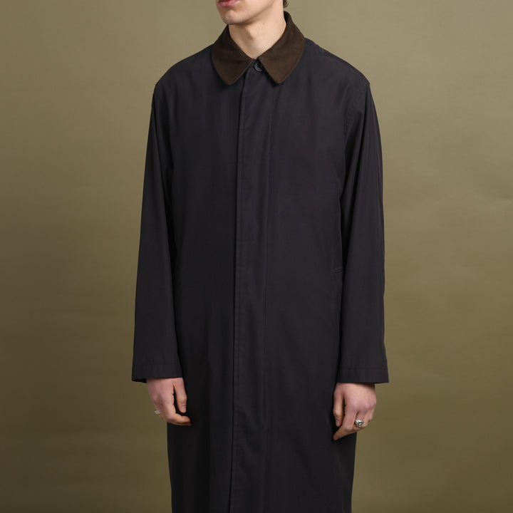 Balmain Overcoat Black & Brown Men's L