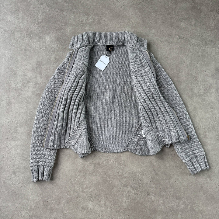 Roberto Cavalli Full Zip Jumper Grey Men's M