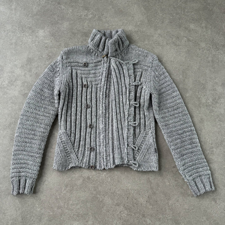 Roberto Cavalli Full Zip Jumper Grey Men's M