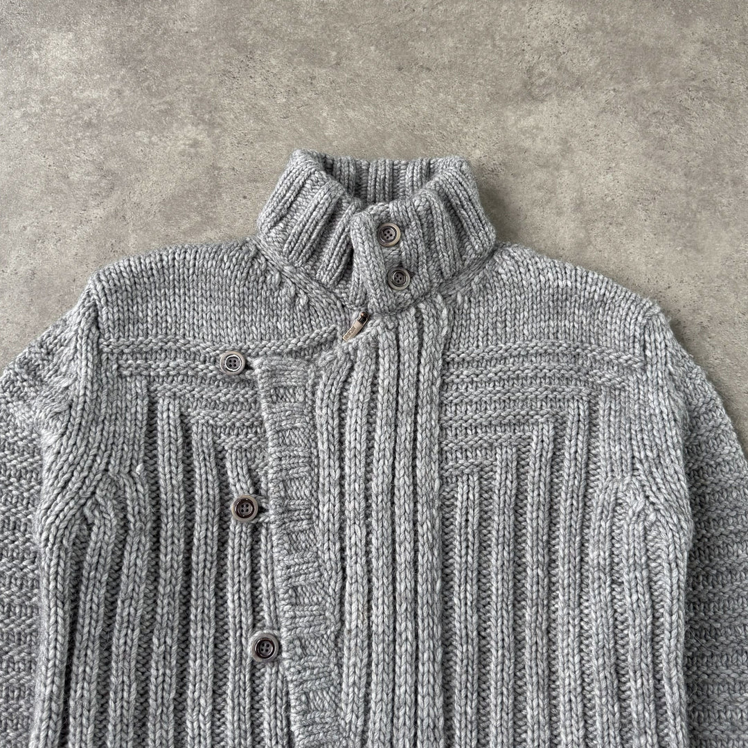 Roberto Cavalli Full Zip Jumper Grey Men's M