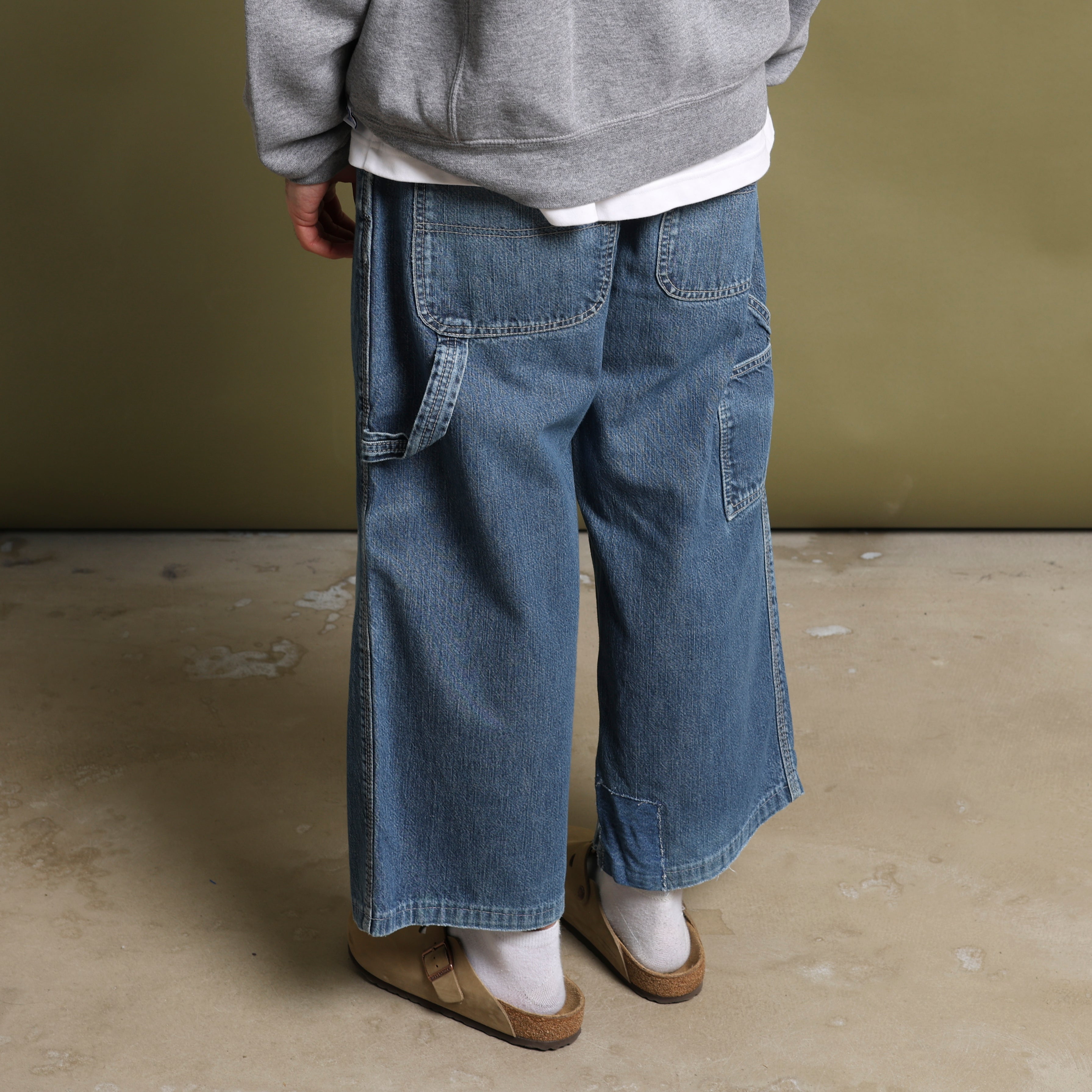Vintage 90's Baggy Carpenter Jeans W32 x L23 Blue Denim