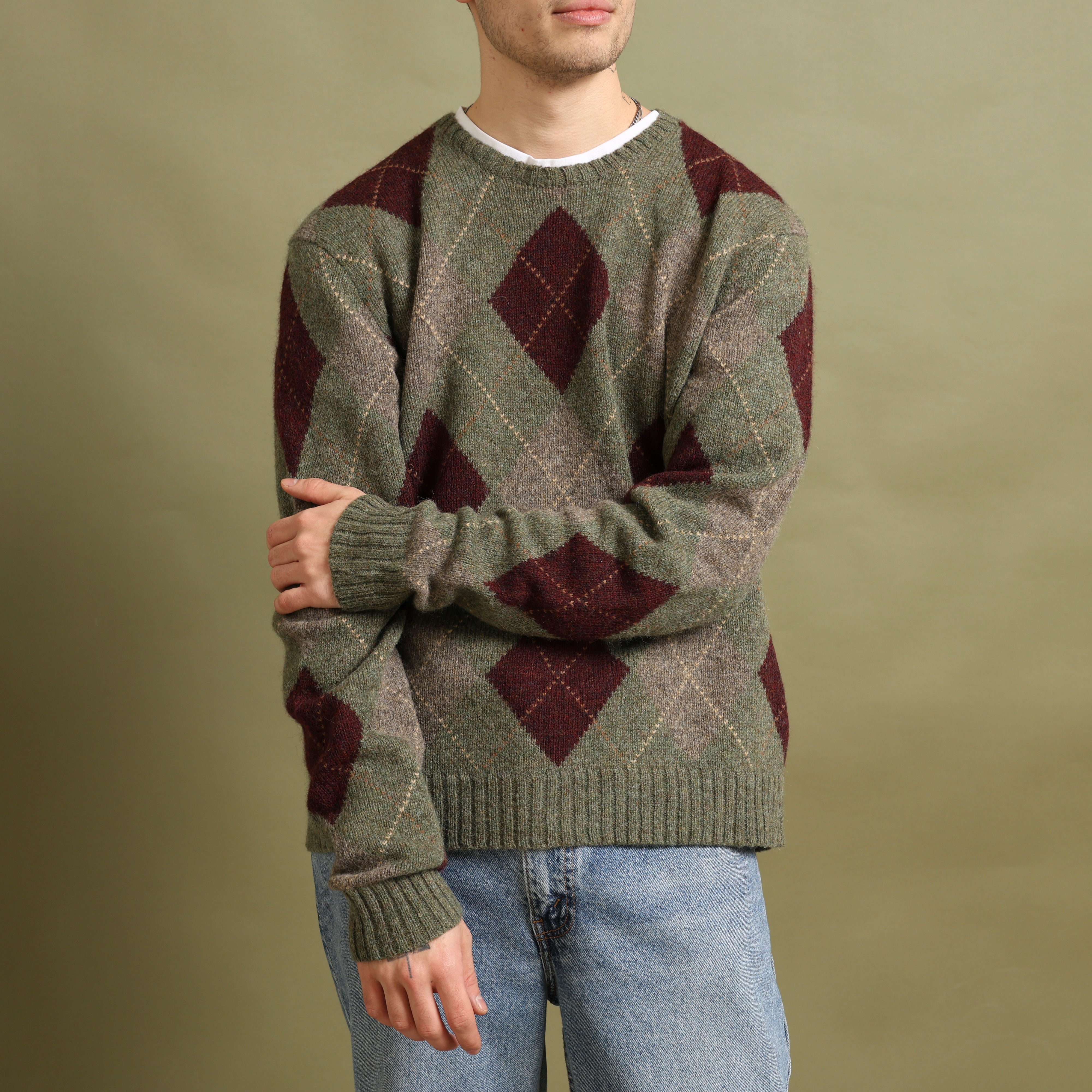 Vintage Polo Ralph Lauren Jumper M Green Wool
