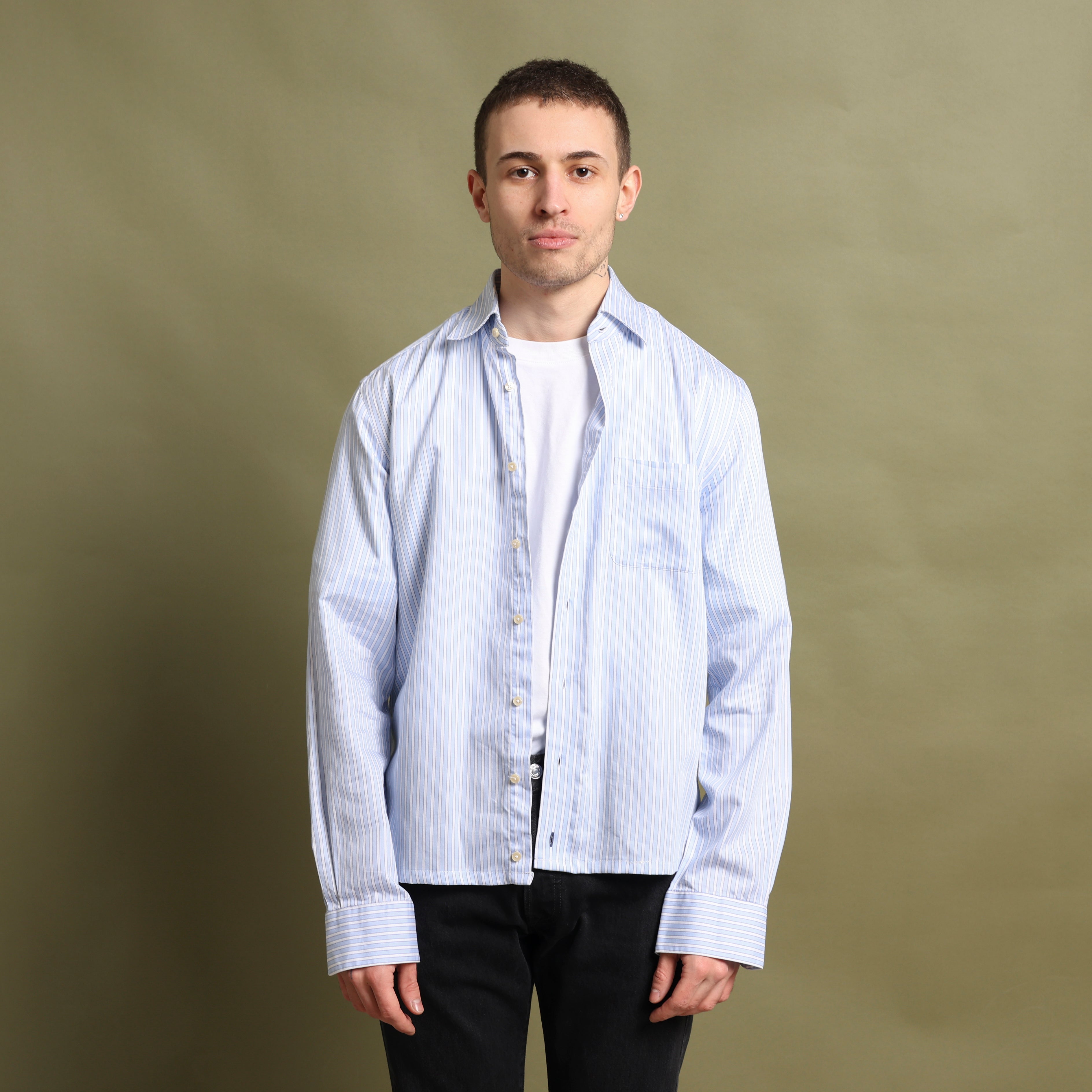 Vintage Tommy Hilfiger Dress Shirt M White Cotton