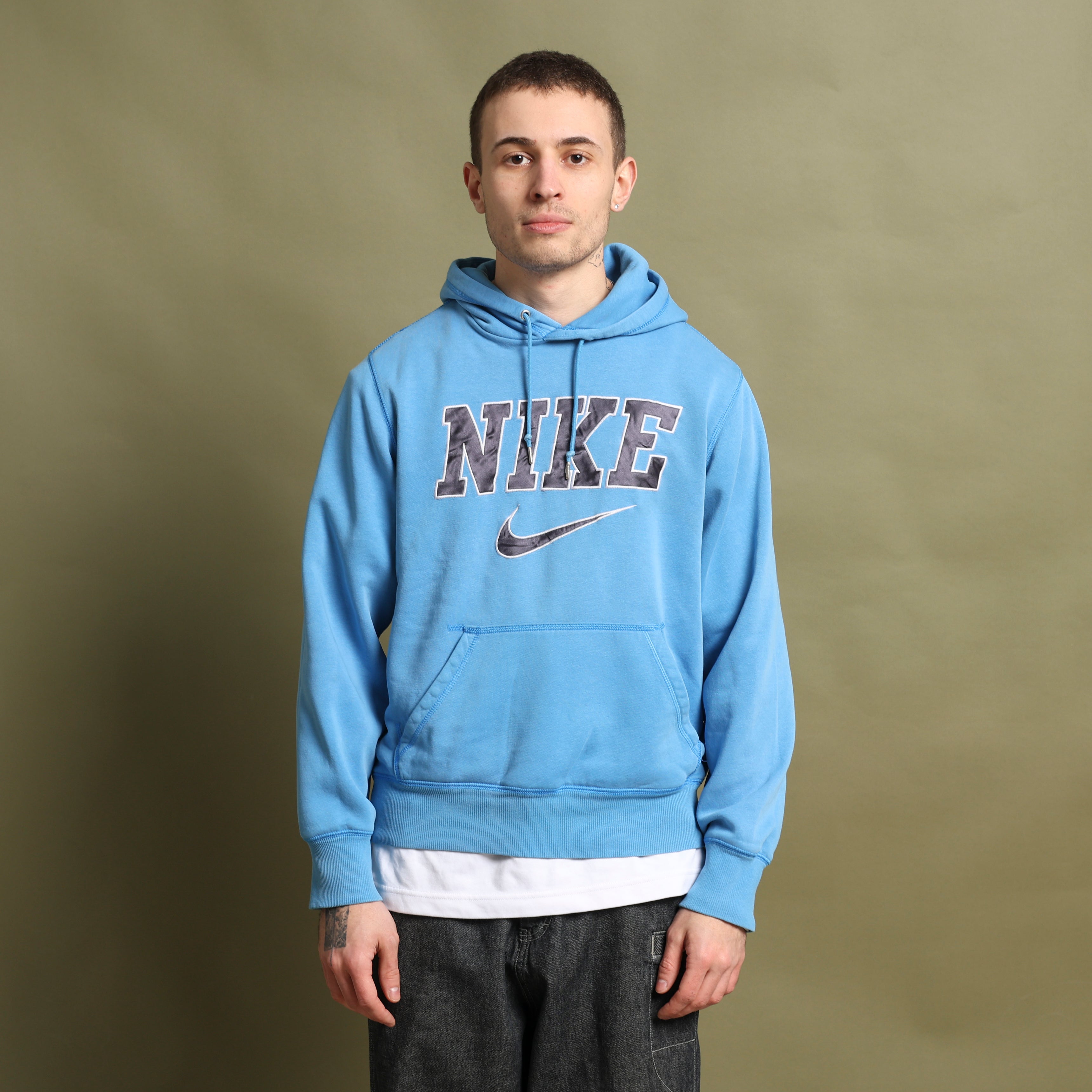Vintage Nike Hoodie  S Blue Cotton