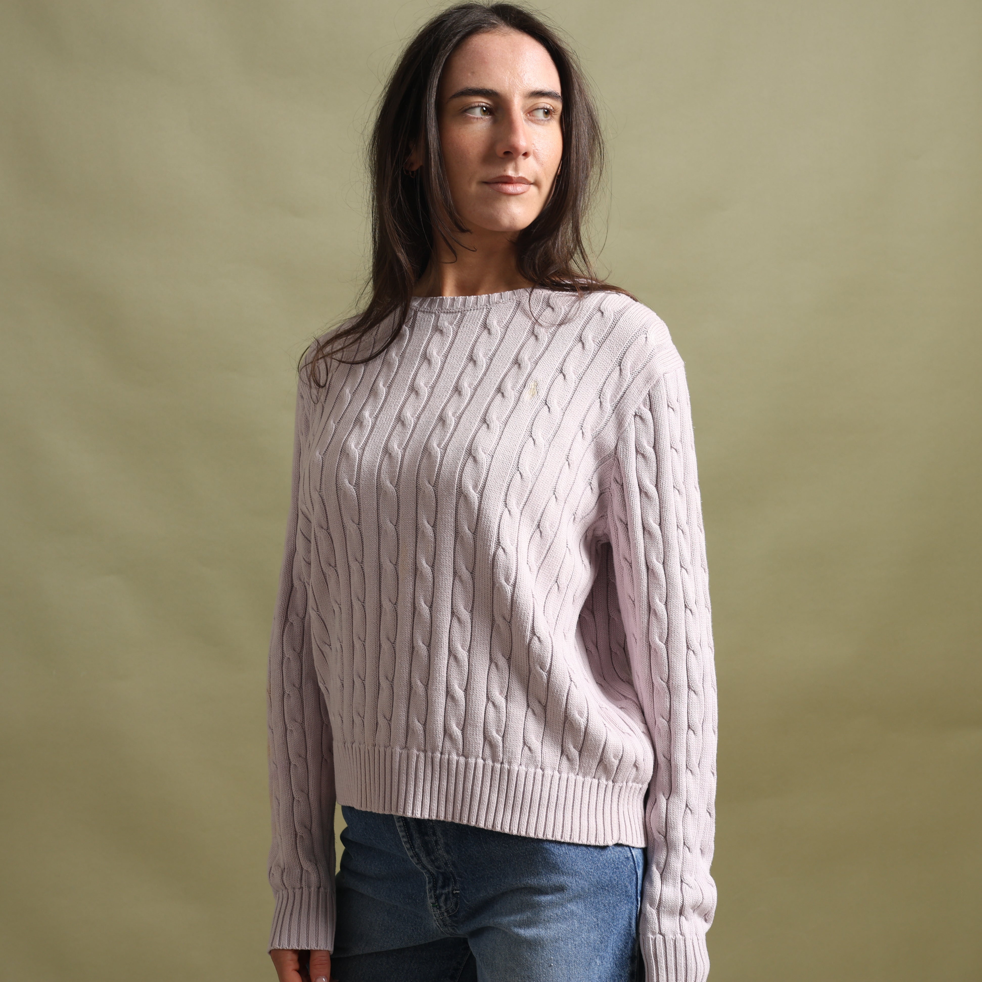 Vintage Polo Ralph Lauren Jumper XL Pink Cotton