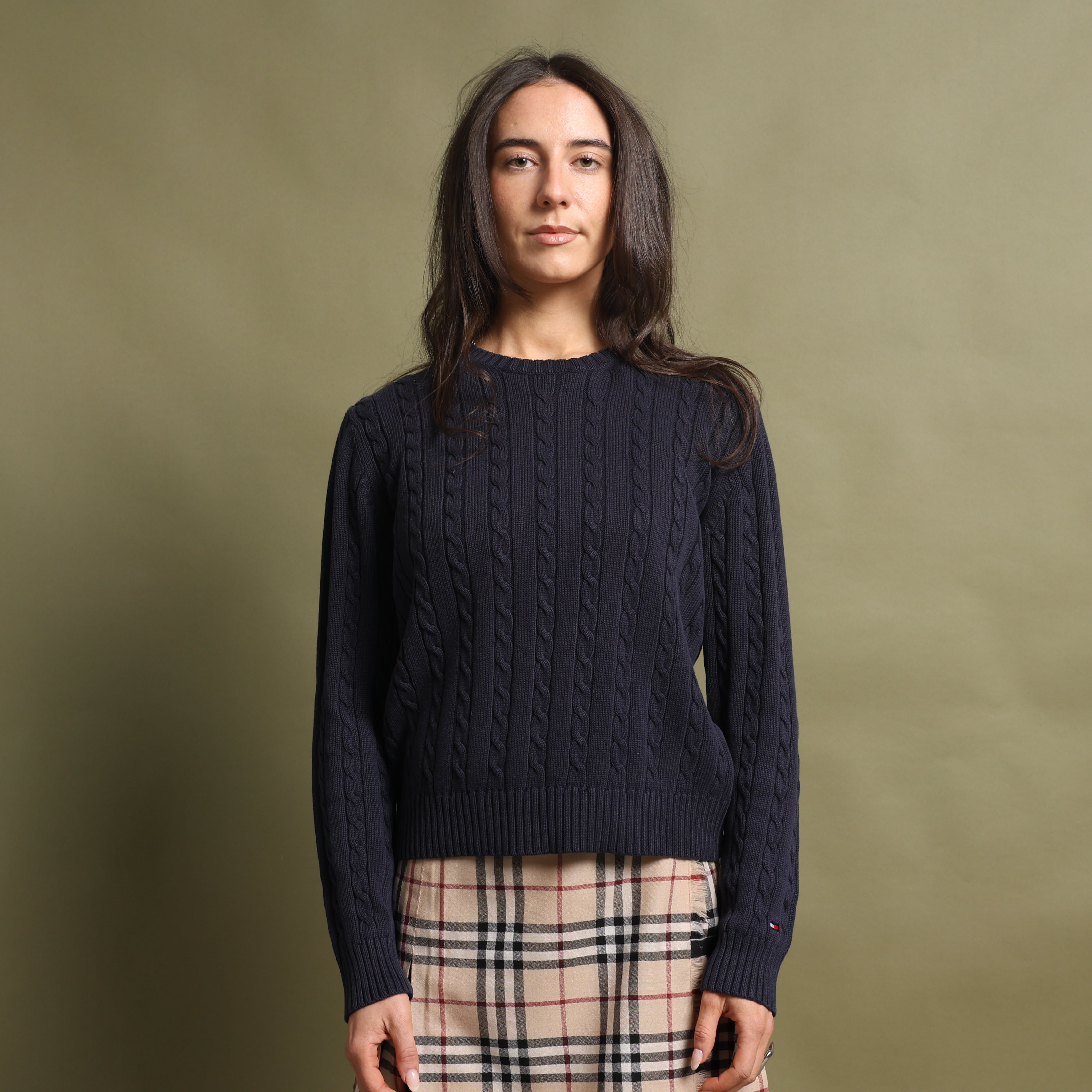 Vintage Polo Ralph Lauren Jumper L Navy Blue Cotton