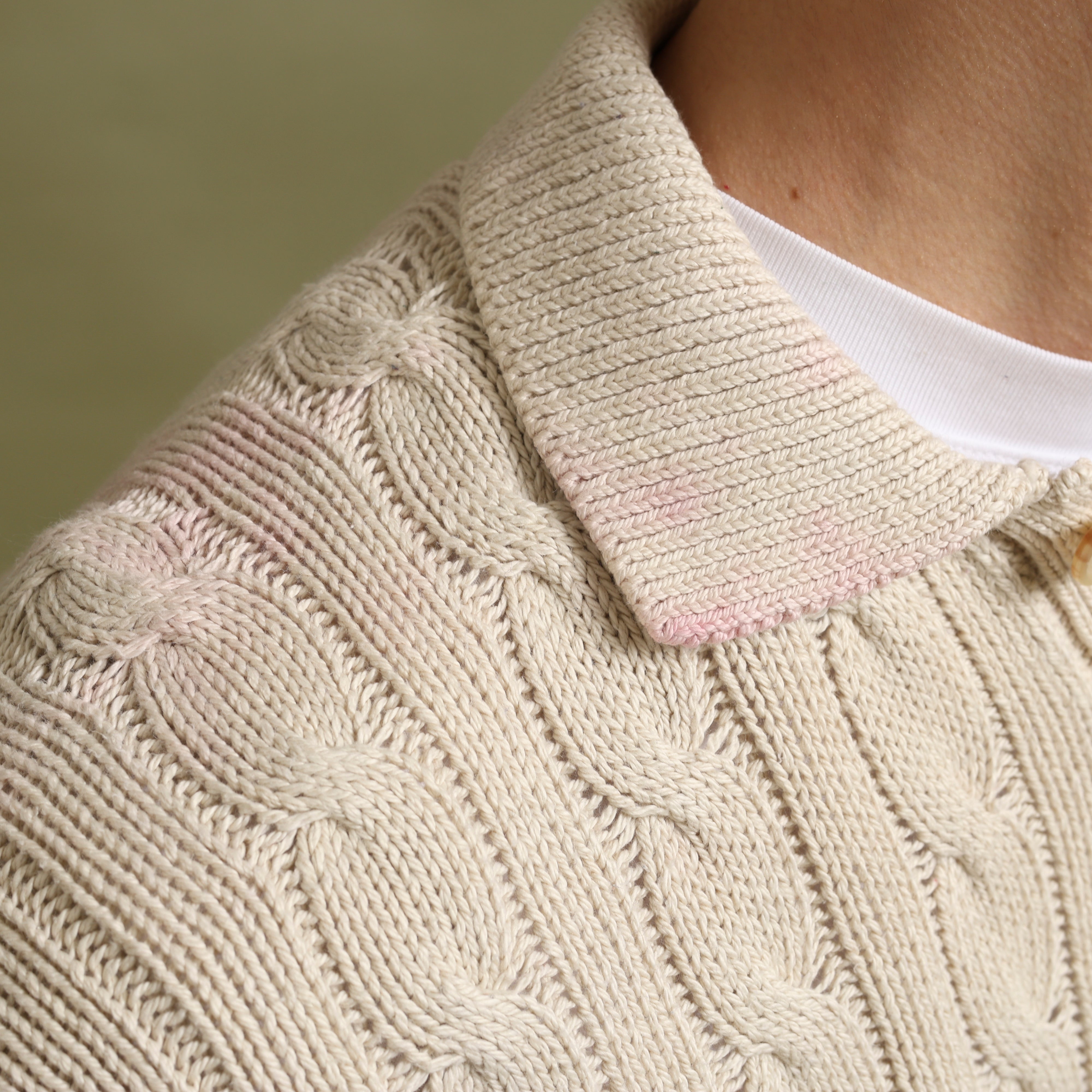 Vintage Polo Ralph Lauren Button-up Jumper L Cream Cotton