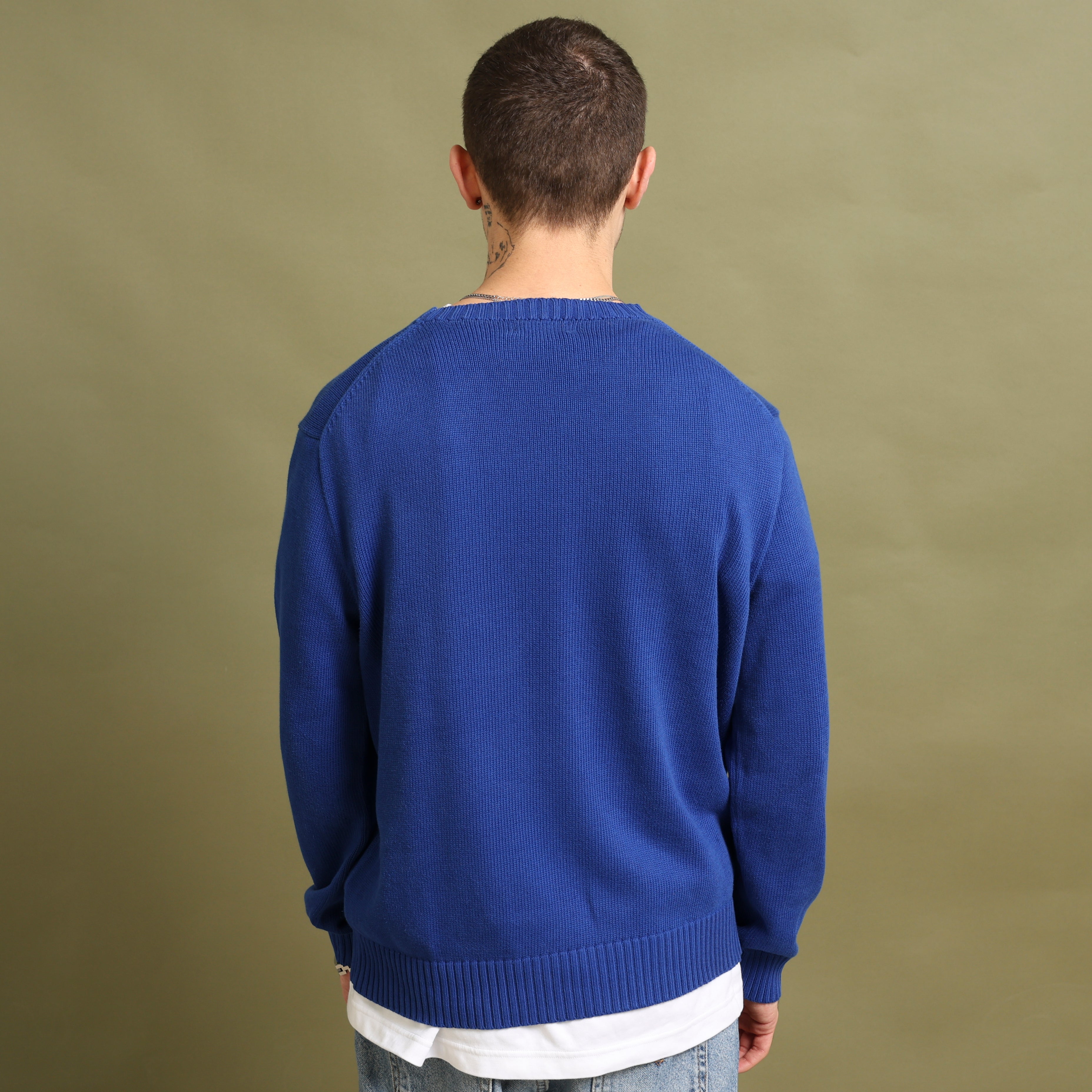 Vintage Polo Ralph Lauren Jumper M Blue Cotton