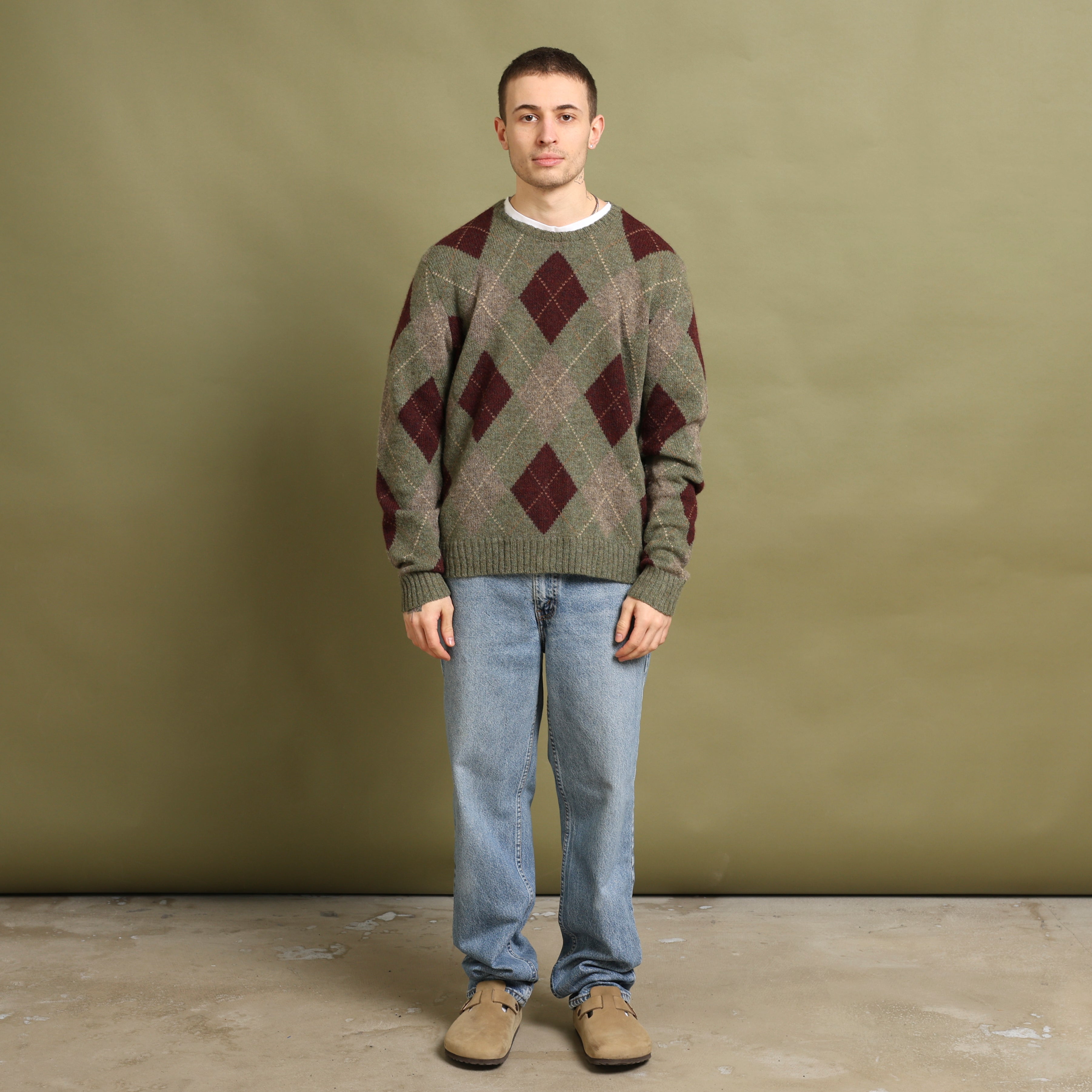 Vintage Polo Ralph Lauren Jumper M Green Wool