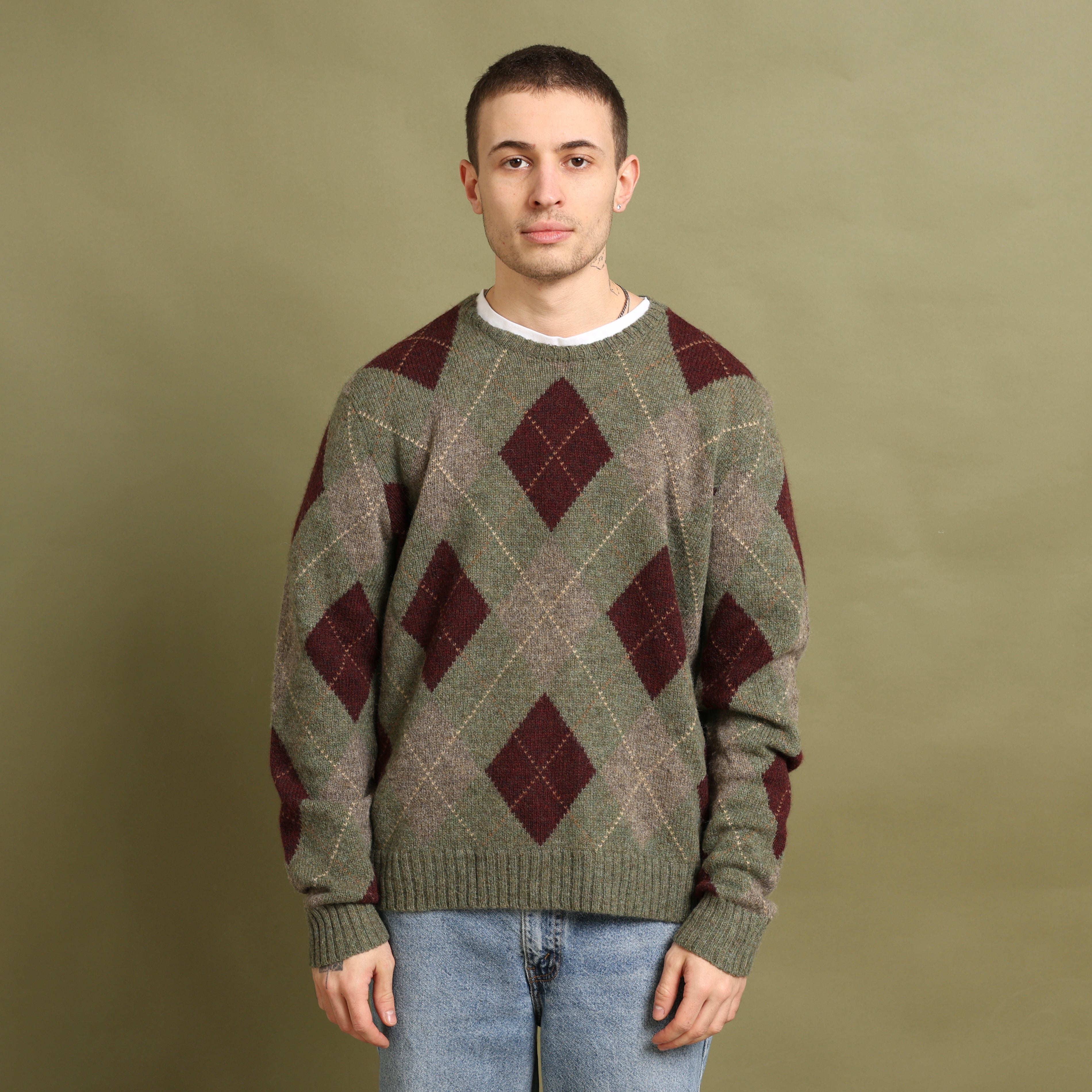 Vintage Polo Ralph Lauren Jumper M Green Wool