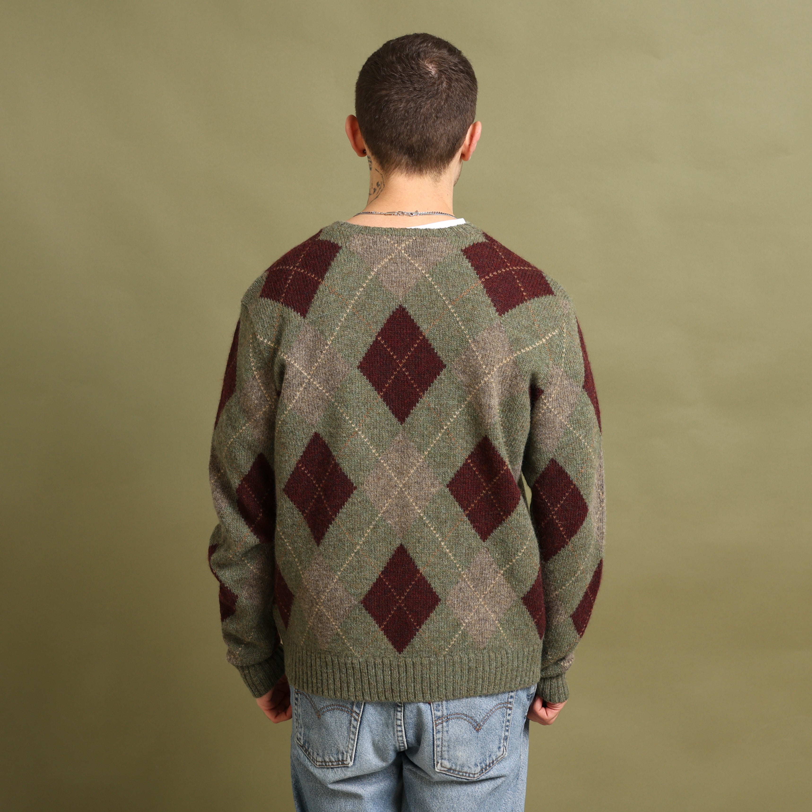 Vintage Polo Ralph Lauren Jumper M Green Wool