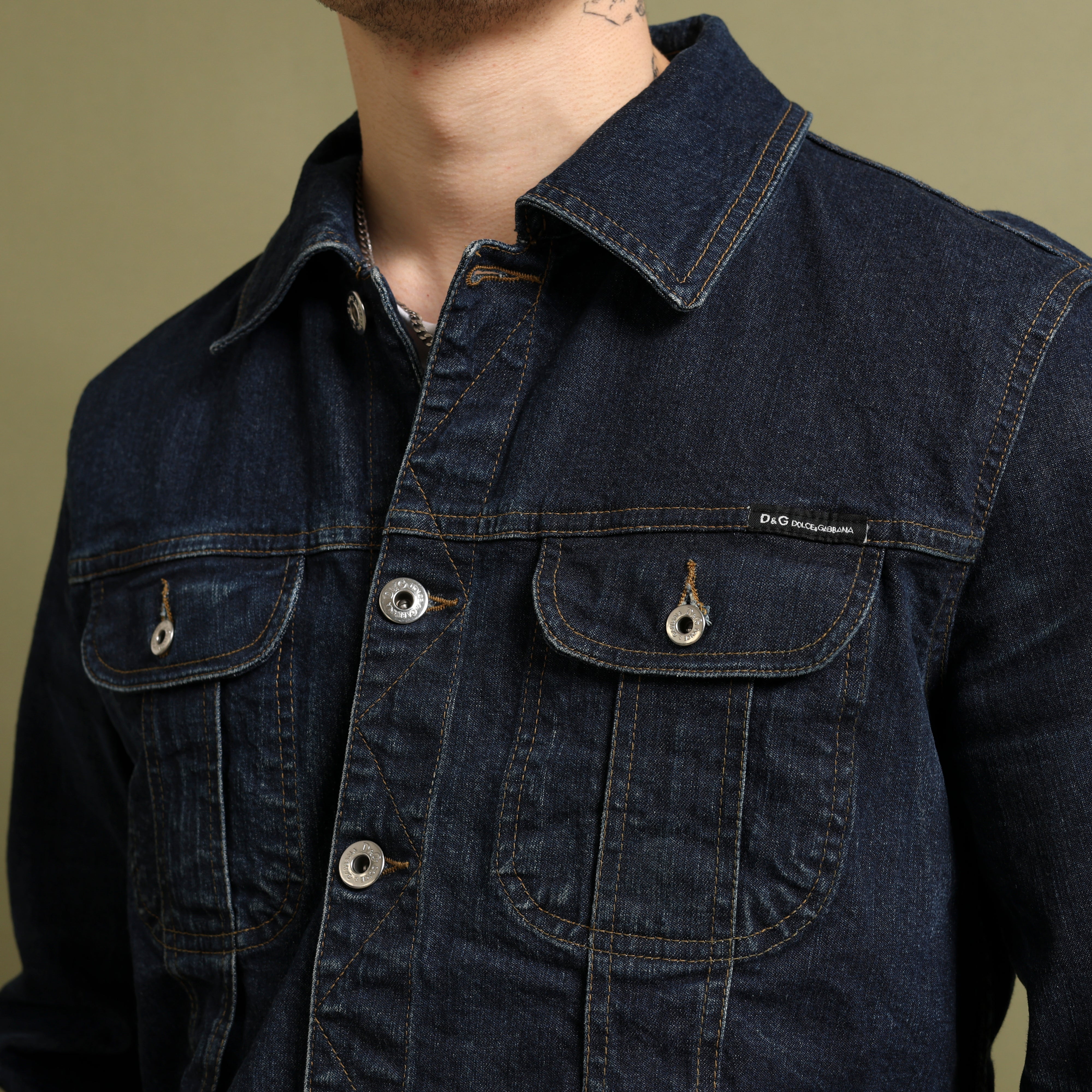Vintage Dolce & Gabbana Denim Jacket  Dark Blue Denim