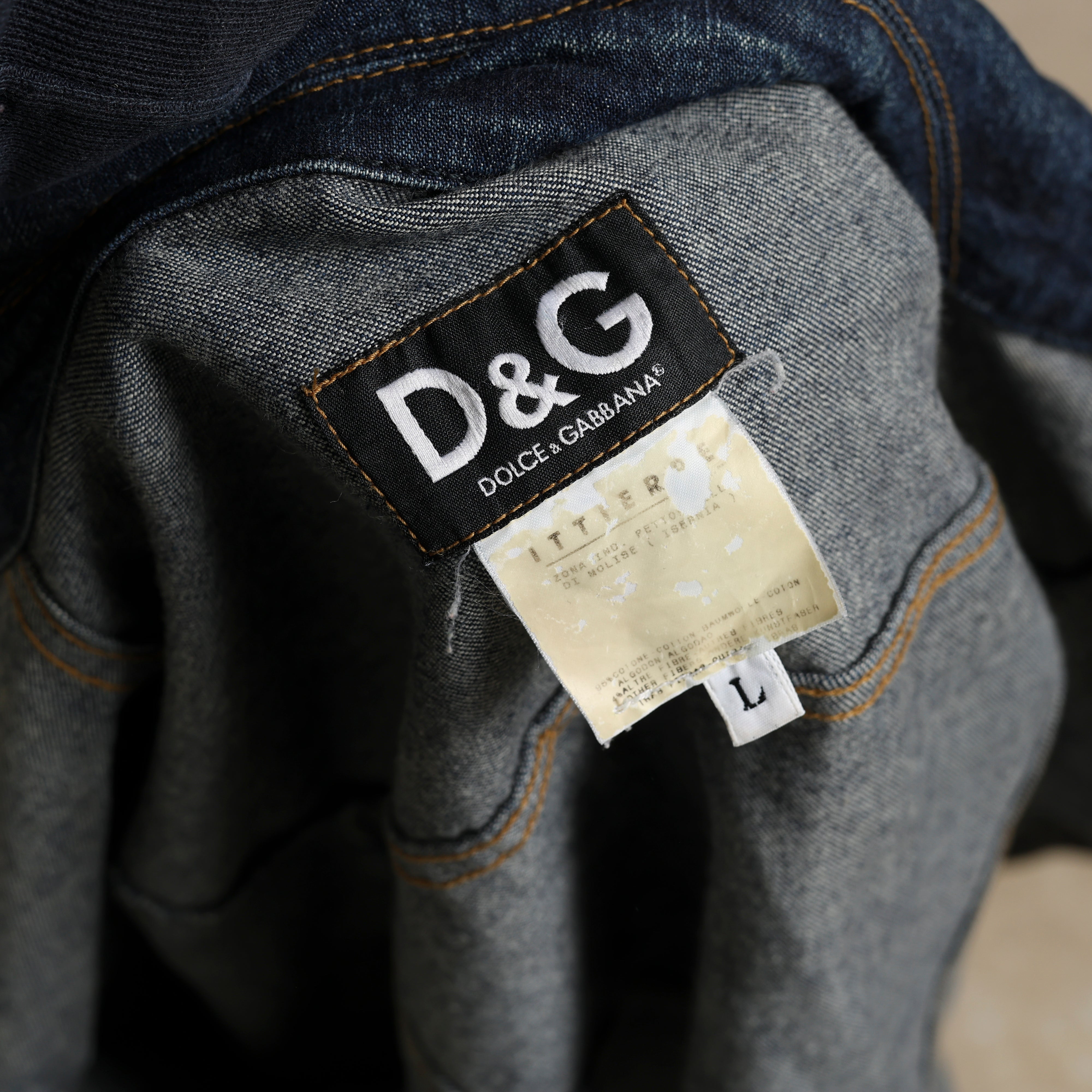 Vintage Dolce & Gabbana Denim Jacket  Dark Blue Denim