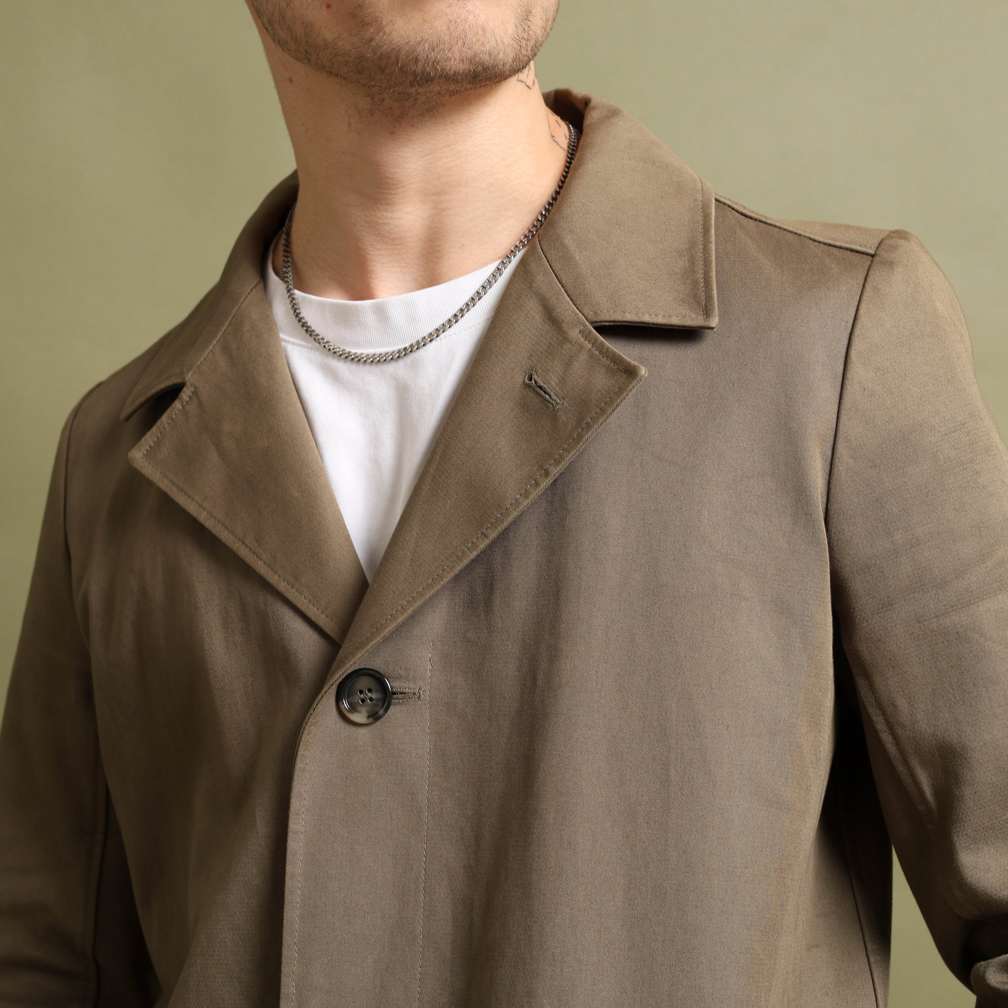 Vintage A.P.C. Overcoat S Brown Cotton