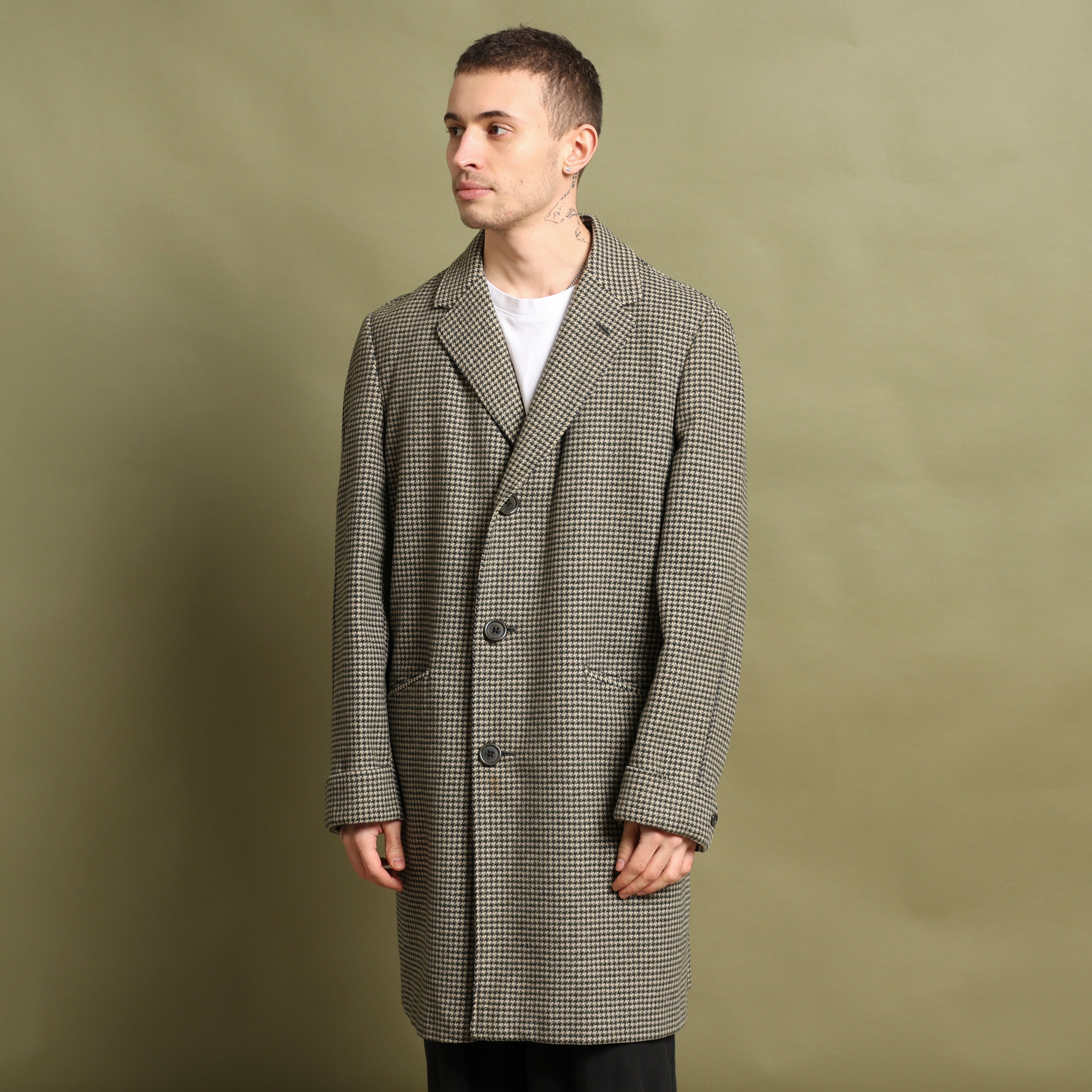 Vintage Aquascutum Overcoat M Brown Wool