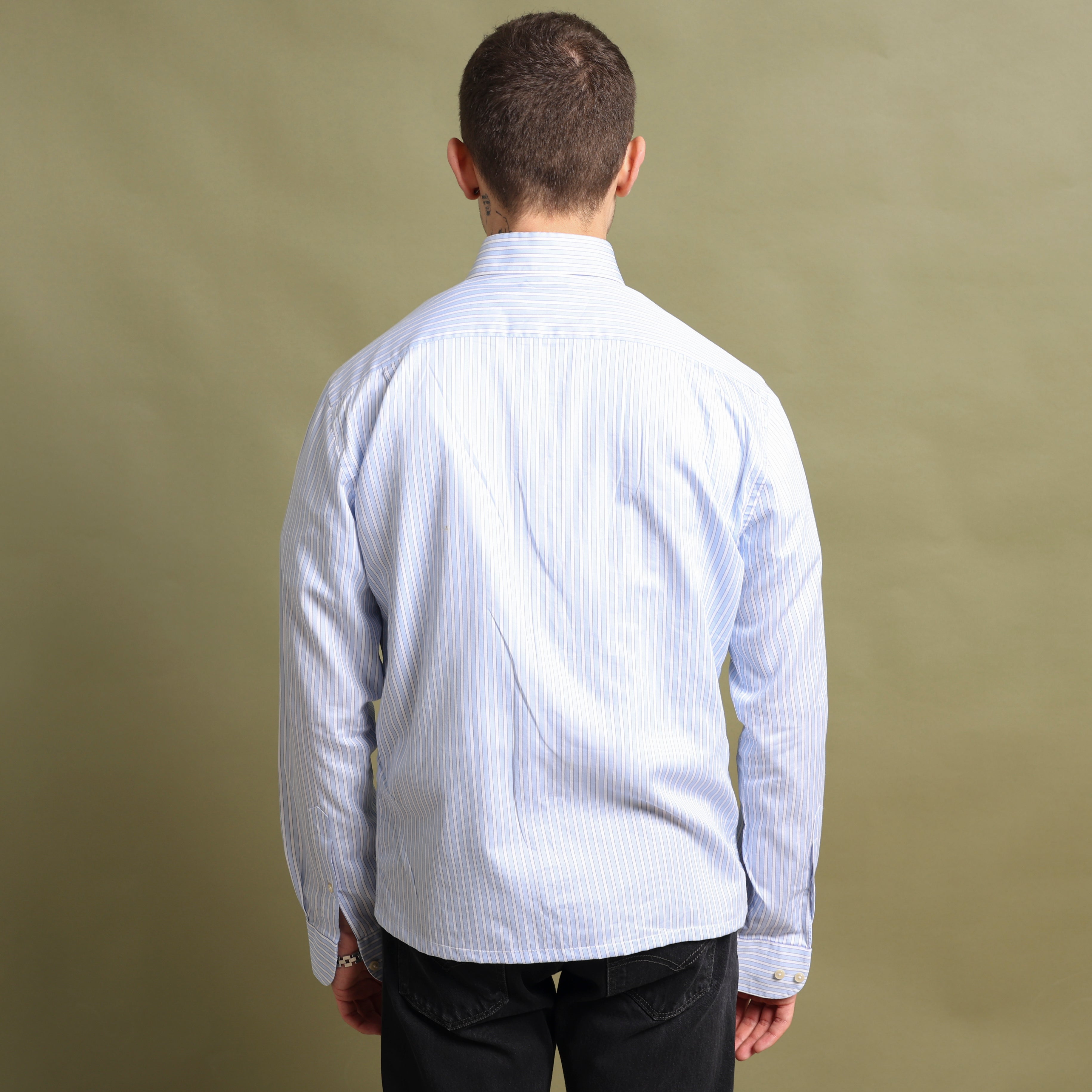 Vintage Tommy Hilfiger Dress Shirt M White Cotton