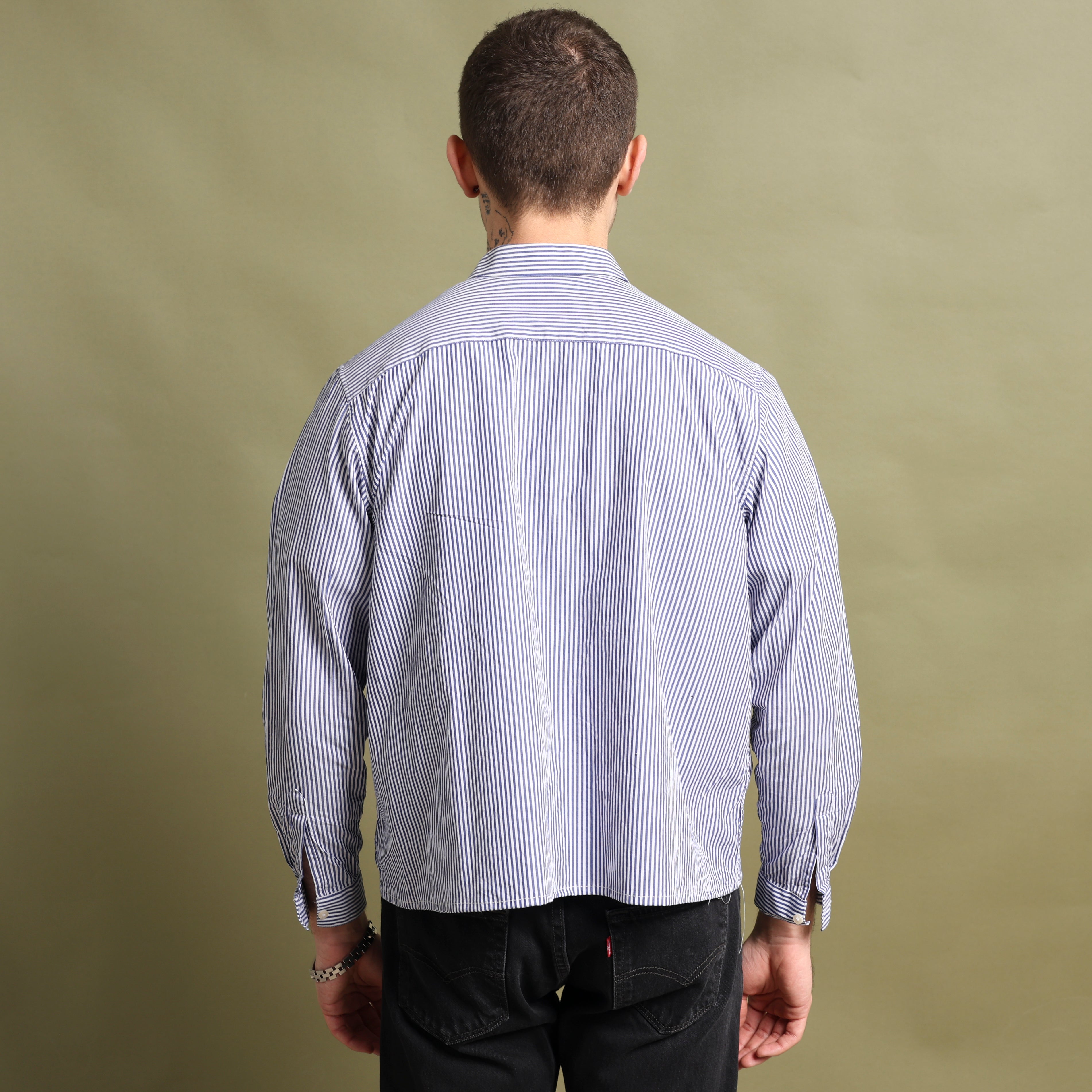 Vintage 90's Dress Shirt S White Cotton