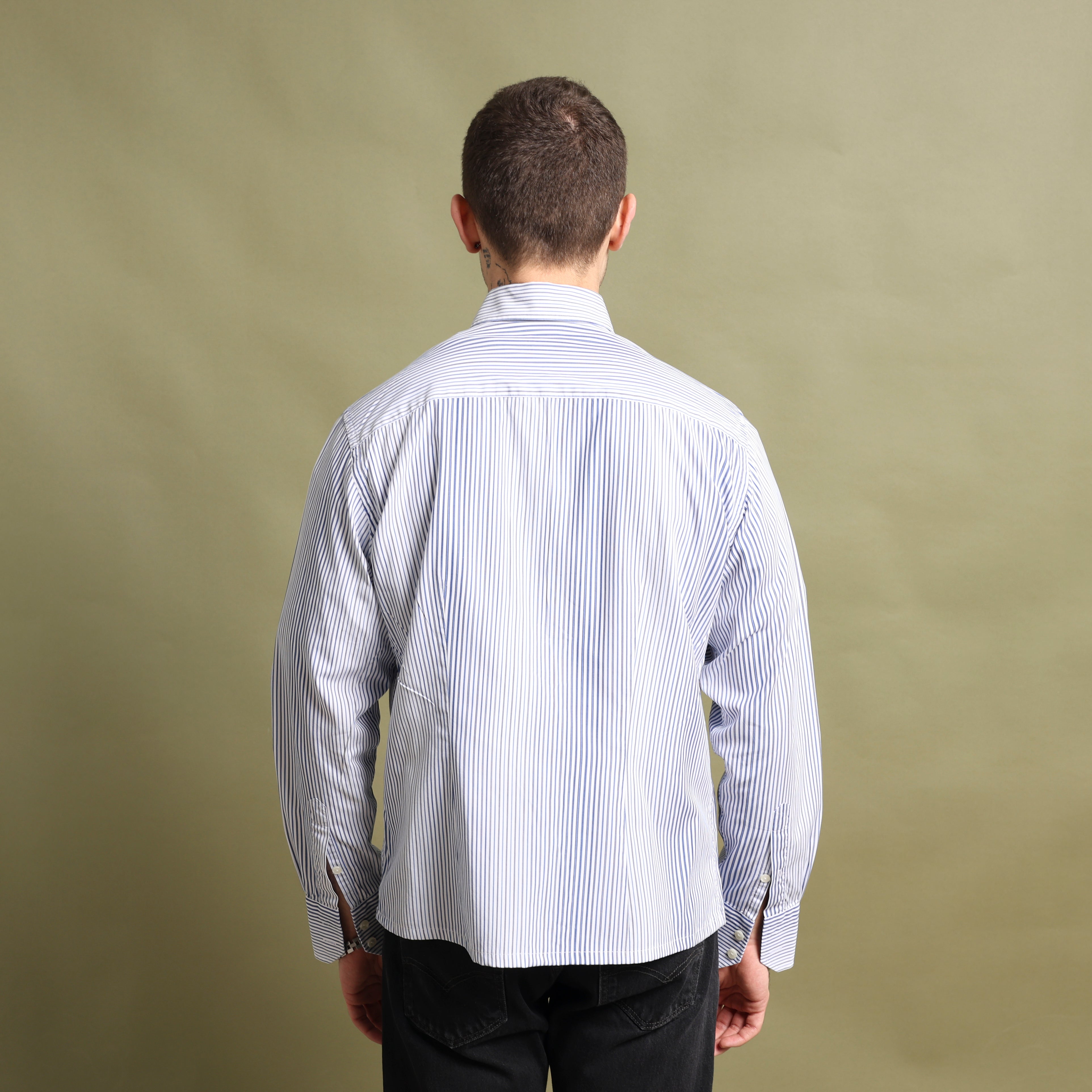 Vintage Versace Dress Shirt M White Cotton