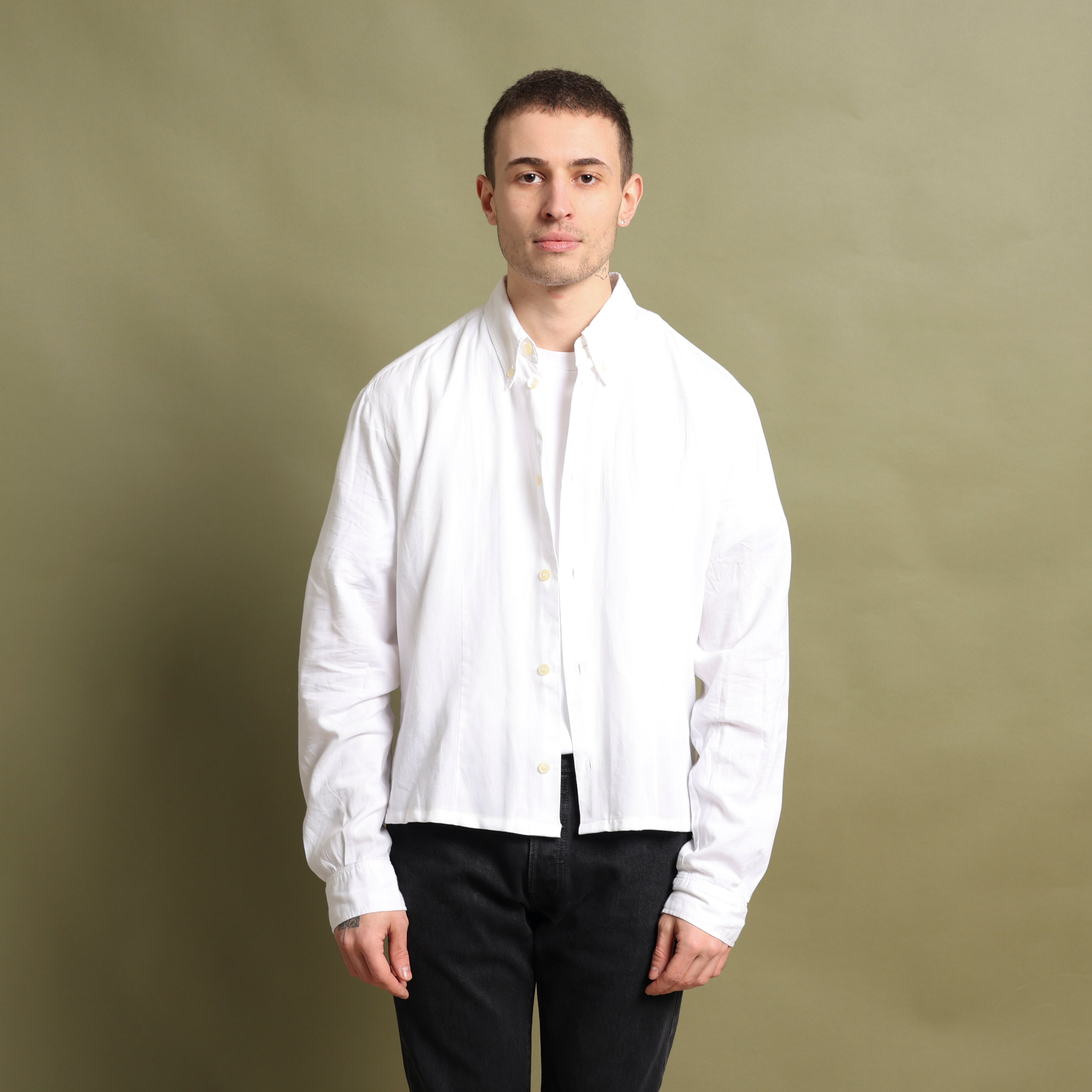 Vintage Dolce & Gabbana Oxford Shirt M White Cotton