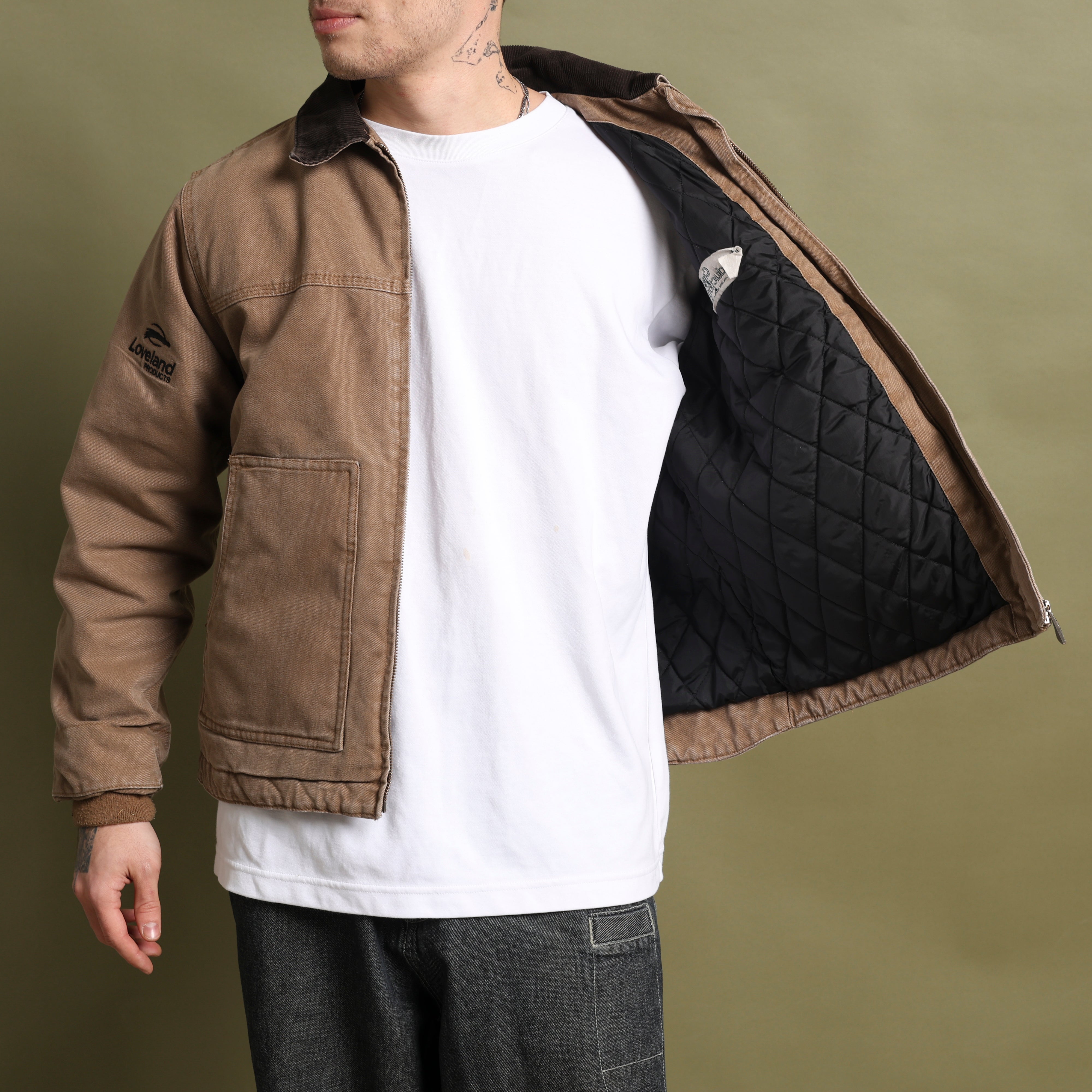 Vintage Driduck Detriot Jacket M Brown Canvas