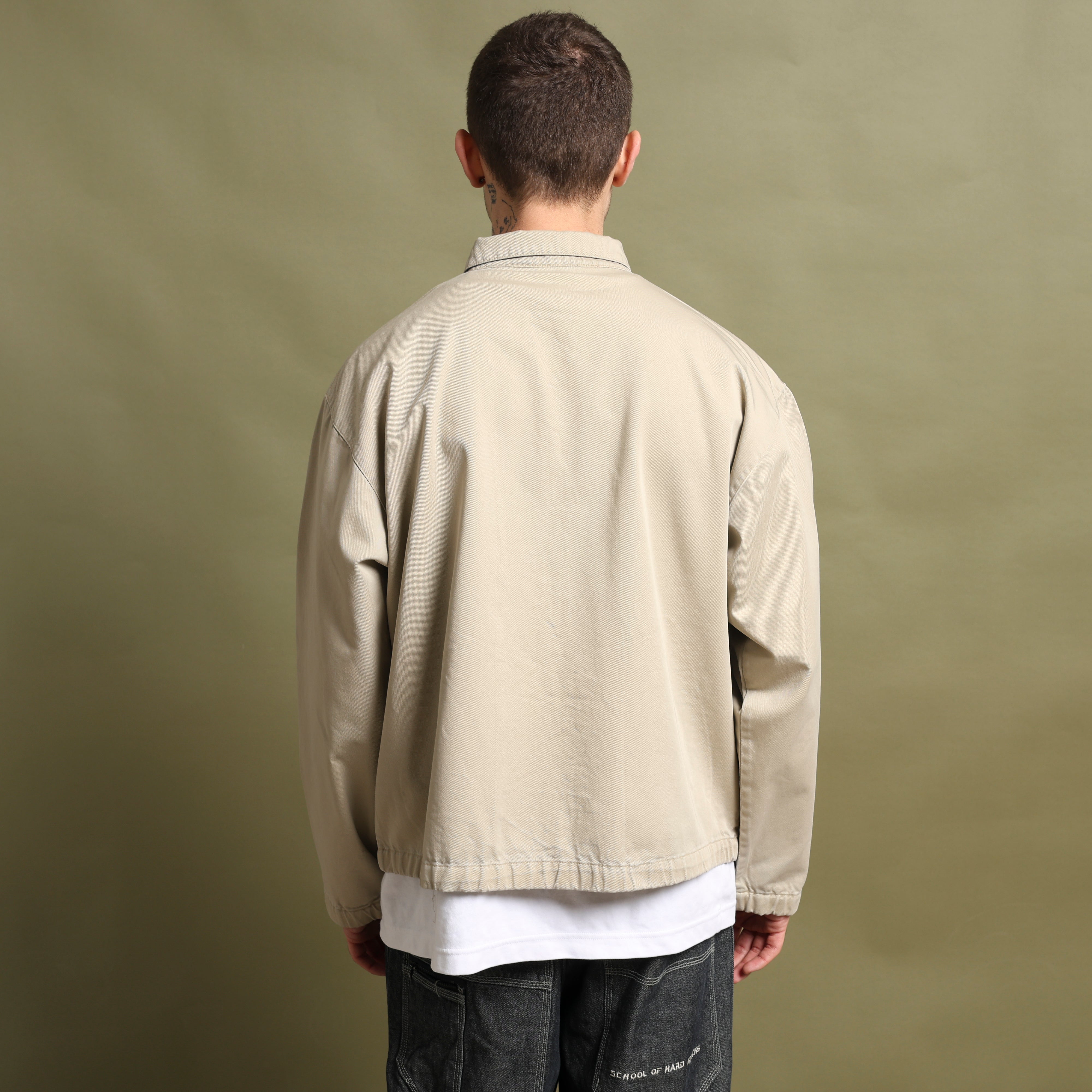 Vintage Polo Ralph Lauren Harrington Jacket M Beige Cotton