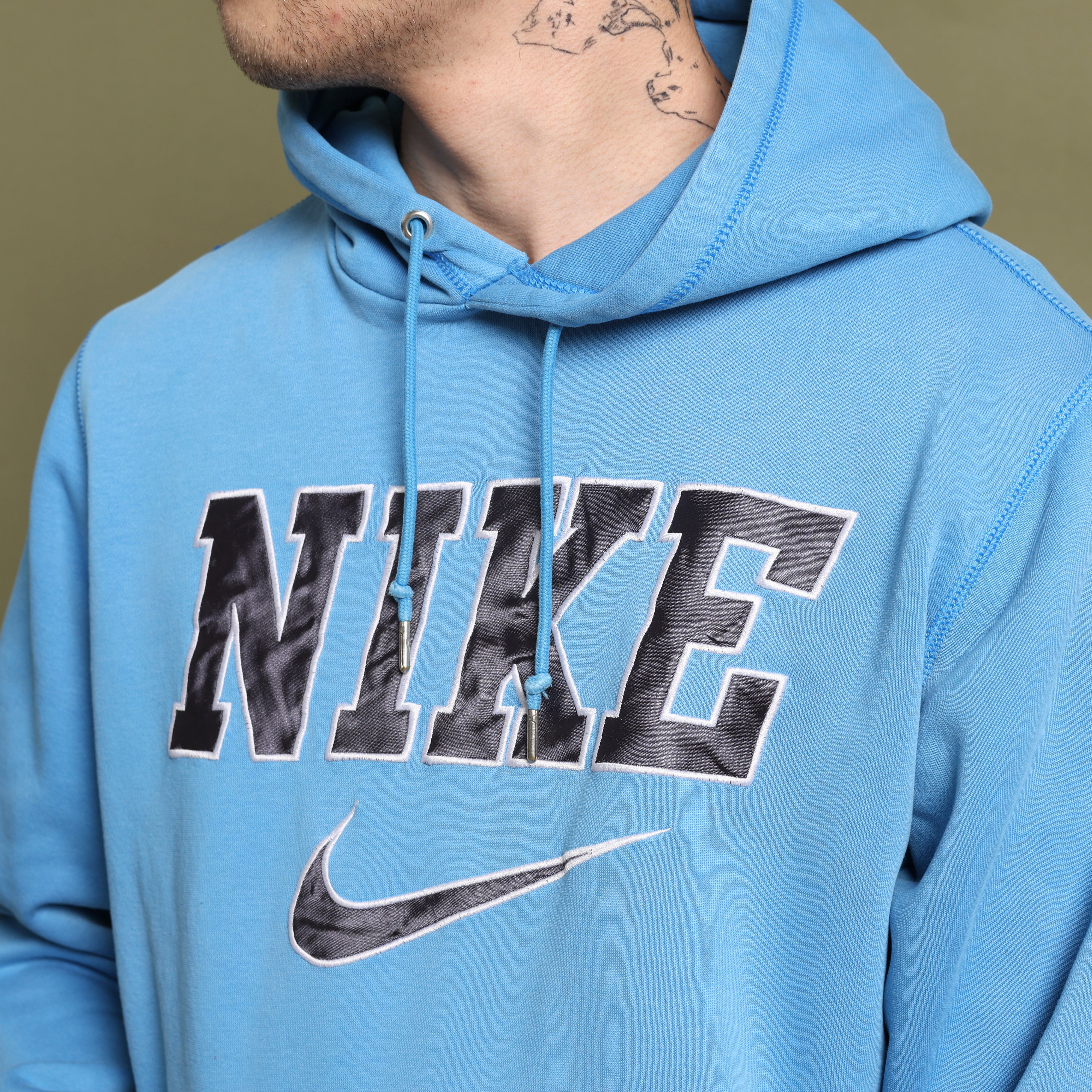 Vintage Nike Hoodie  S Blue Cotton