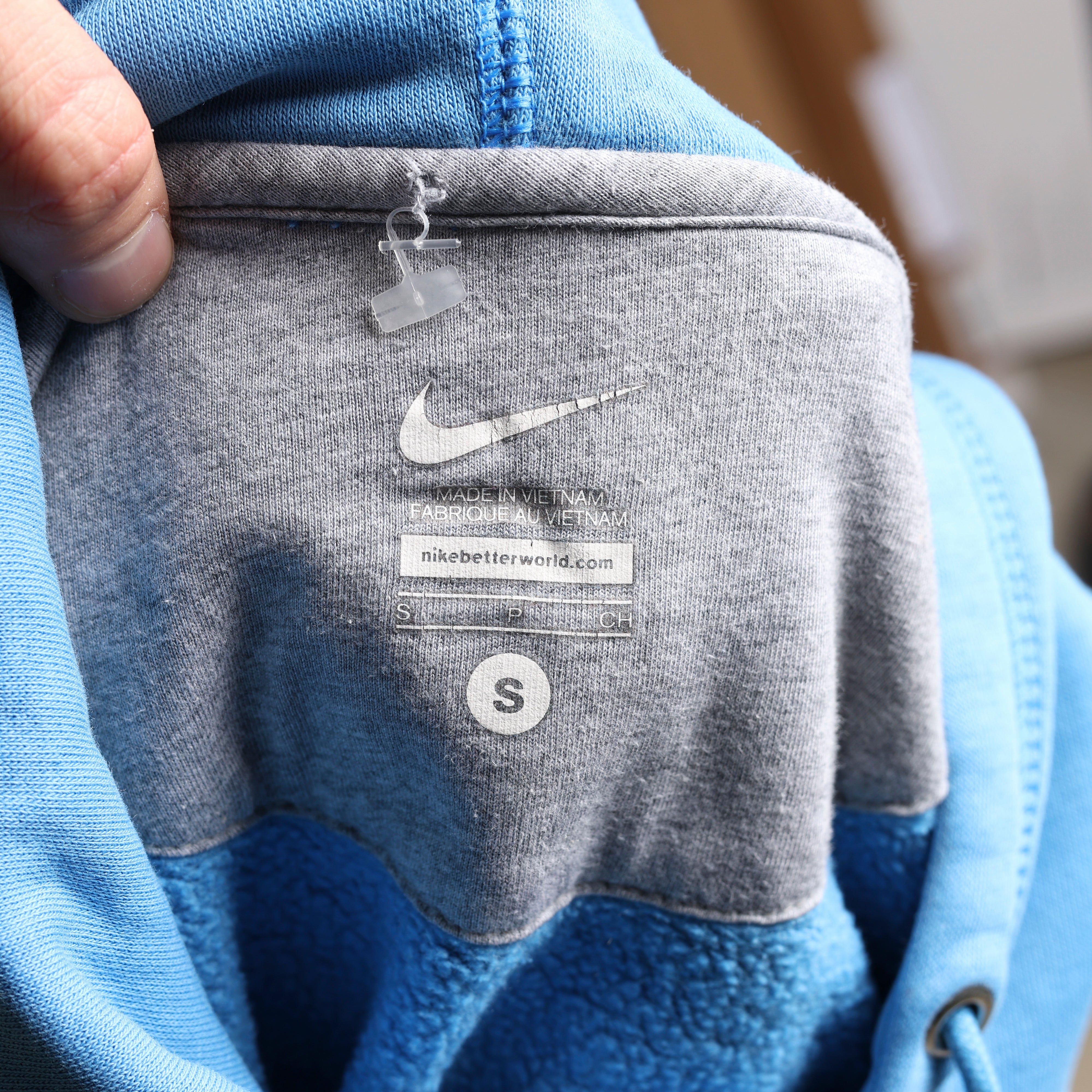 Vintage Nike Hoodie  S Blue Cotton